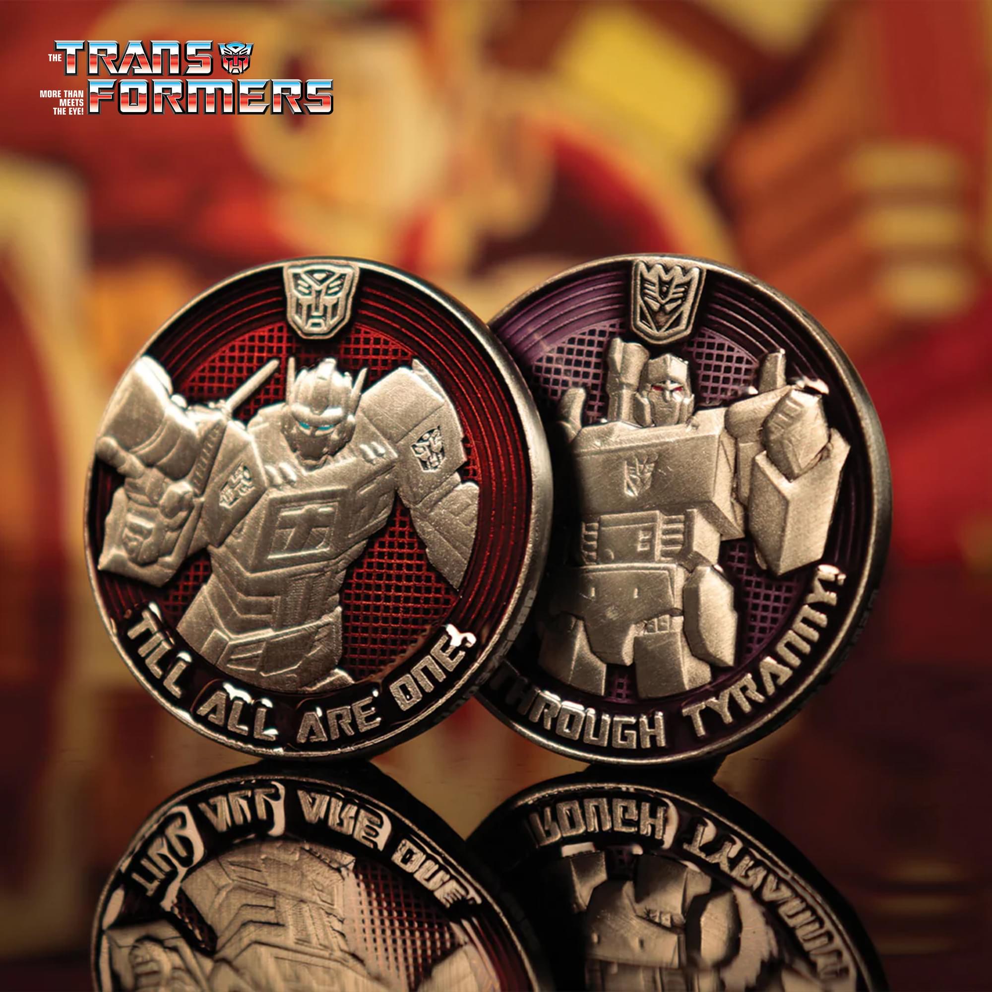 Transformers G1 Autobots vs Decepticons Limited Edition Collectible Coin