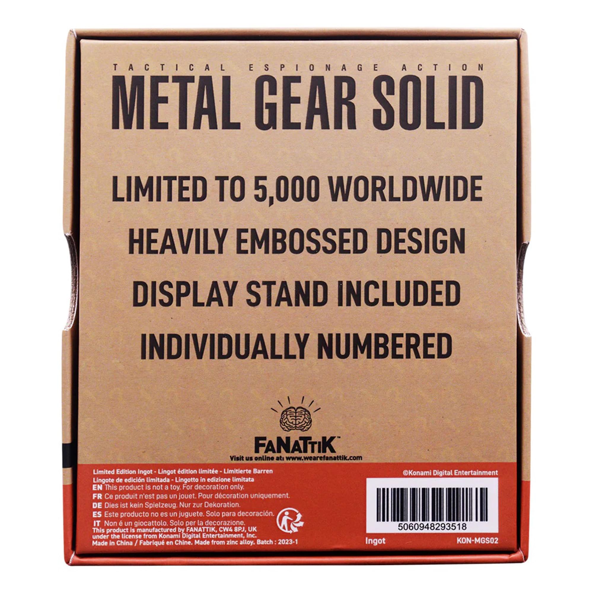 Metal Gear Solid Limited Edition Ingot | FOXHOUND Insignia