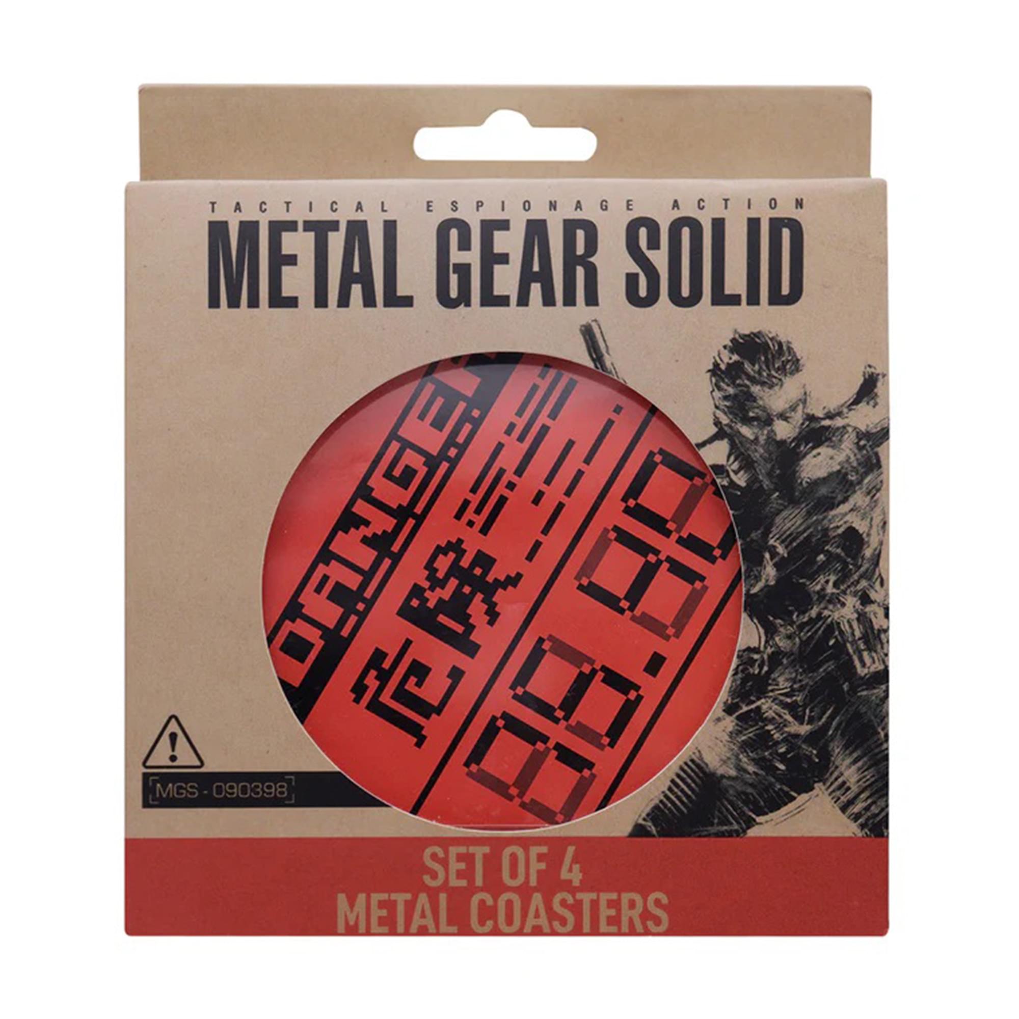 Metal Gear Solid Limited Edition Metal Coaster Set of 4