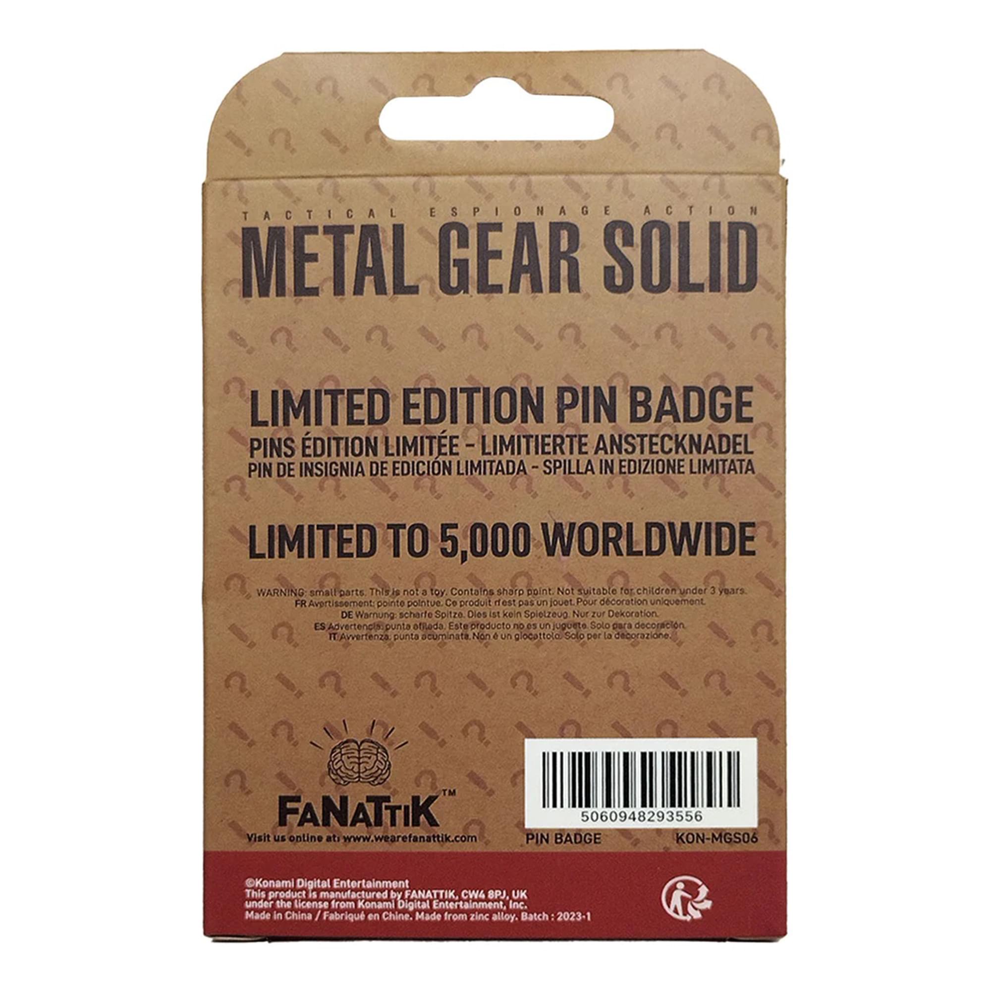 Metal Gear Solid Limited Edition Pin Badge | FOXHOUND