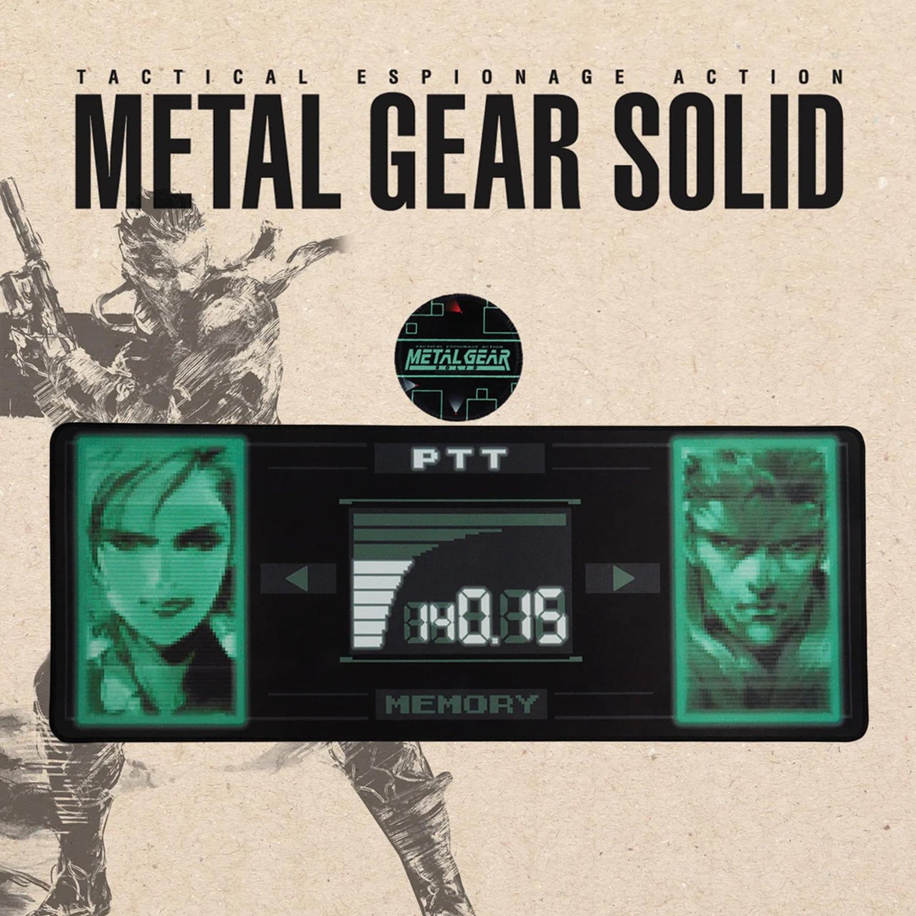 Metal Gear Solid XL Desk Pad and Coaster Set