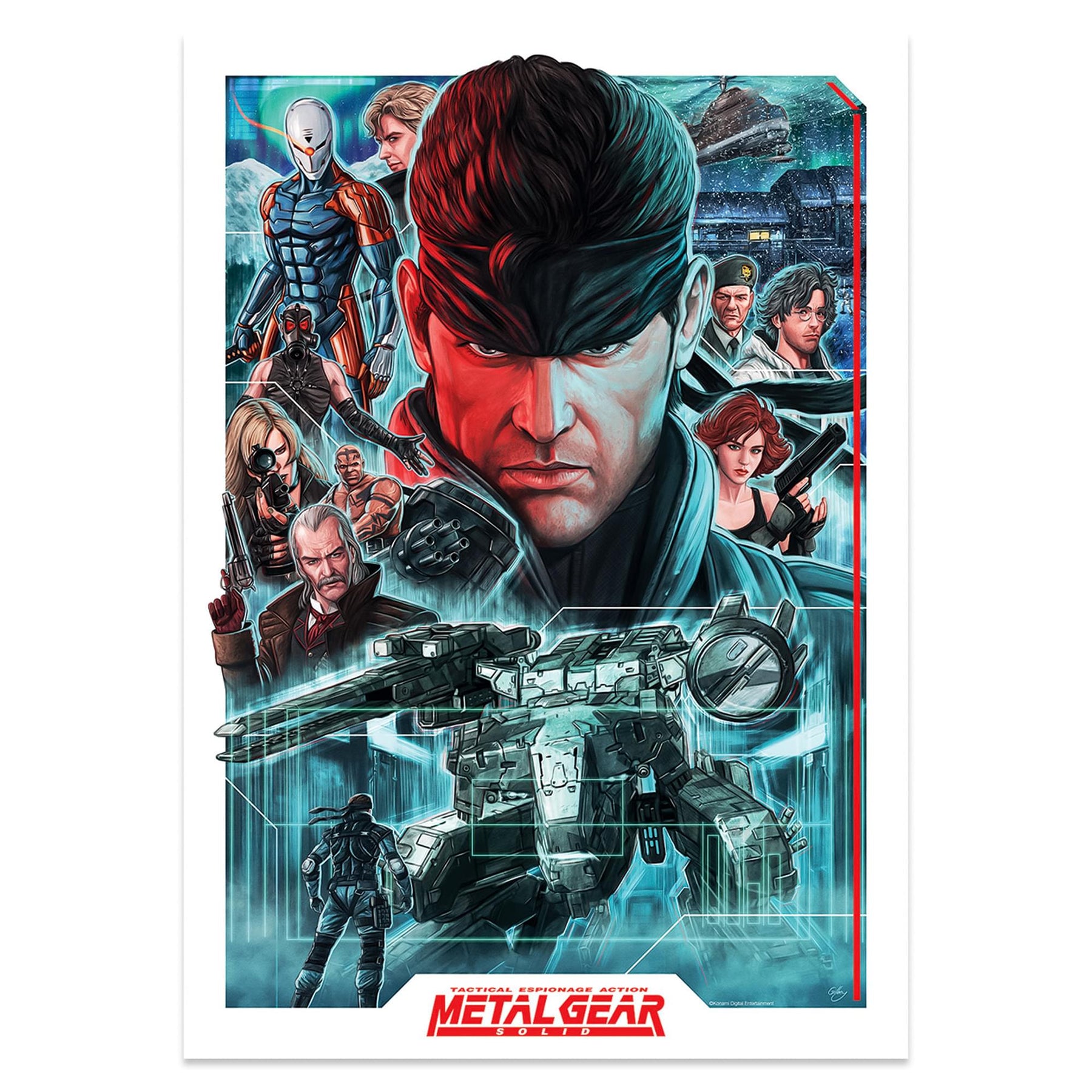 Metal Gear Solid Montage A3 Art Print | 11.5 x 16.5 Inches