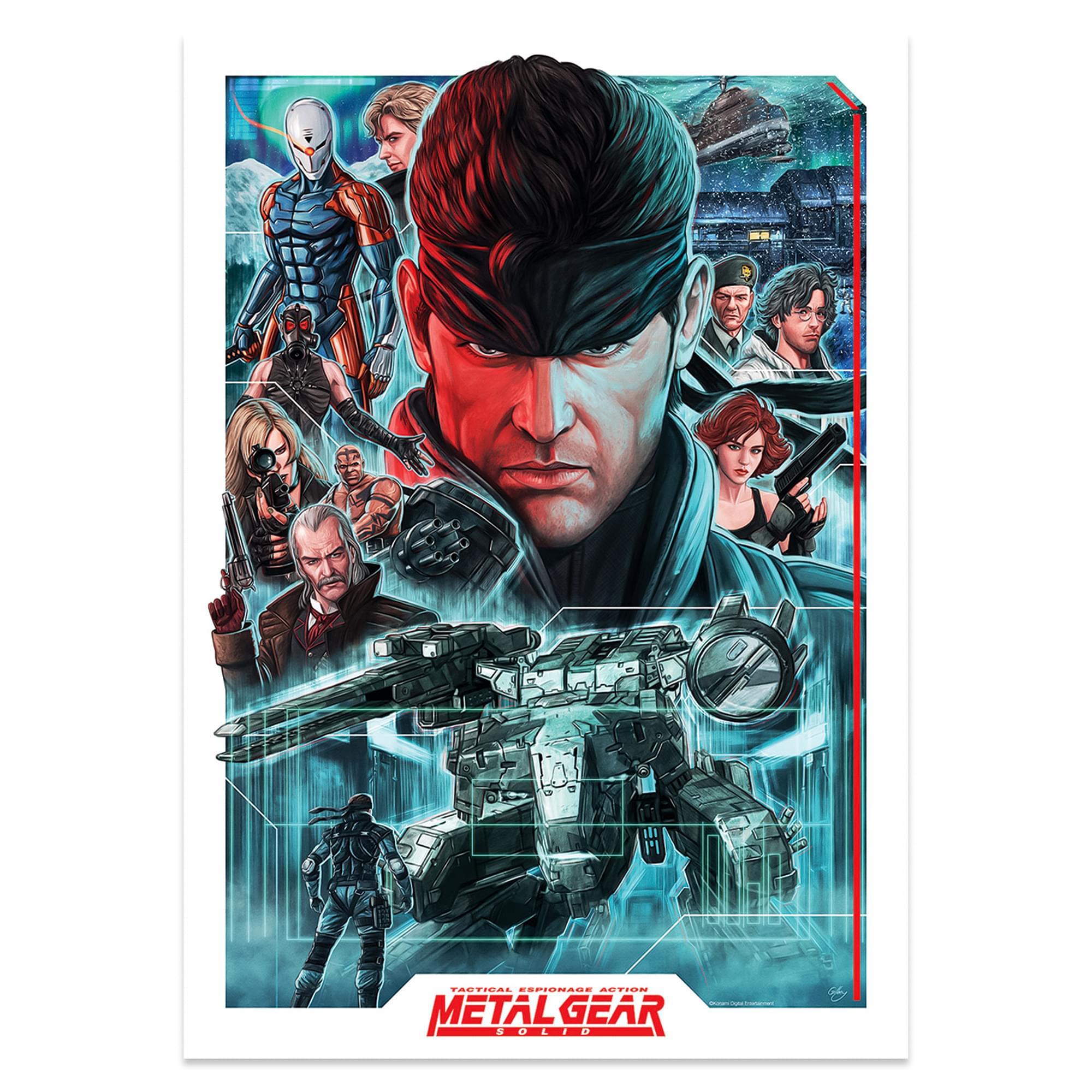 Metal Gear Solid Montage A3 Art Print | 11.5 x 16.5 Inches