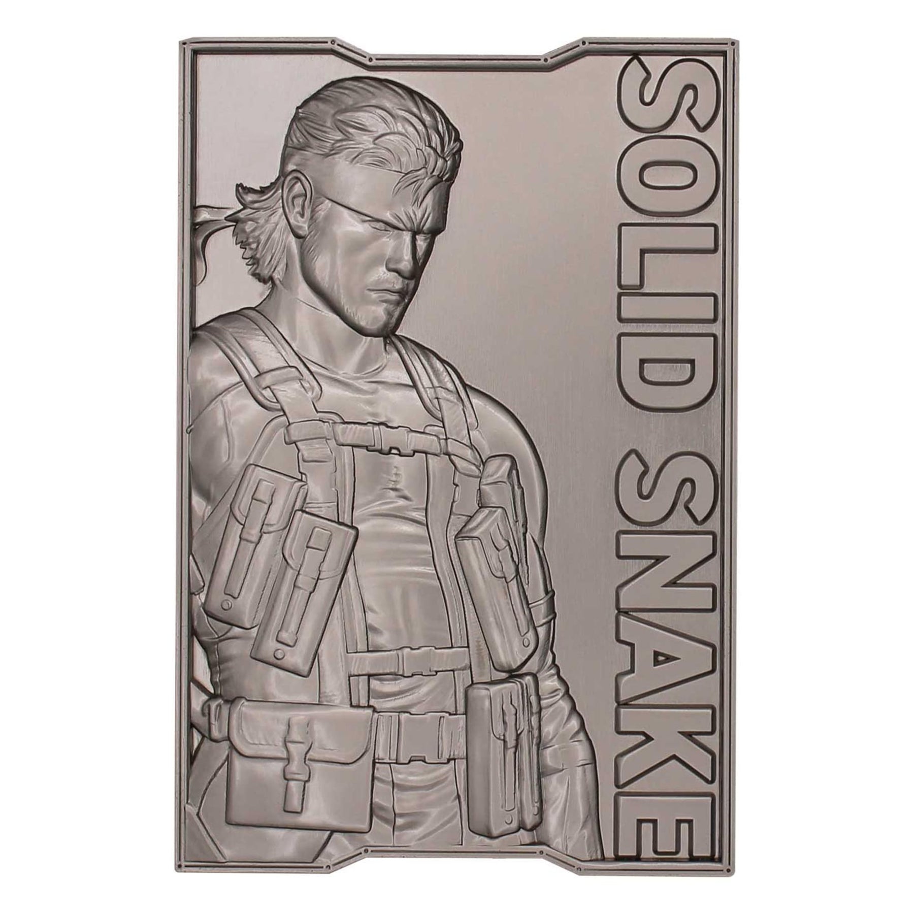 Metal Gear Solid 2 Solid Snake Limited Edition Embossed Metal Ingot