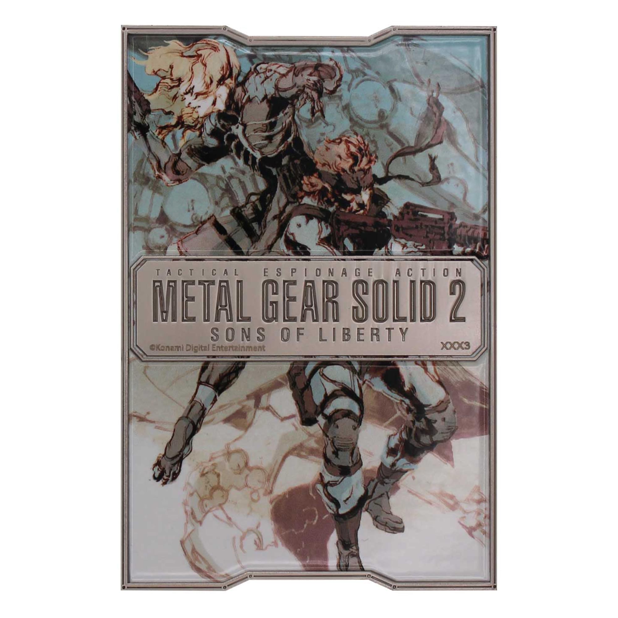 Metal Gear Solid 2 Solid Snake Limited Edition Embossed Metal Ingot