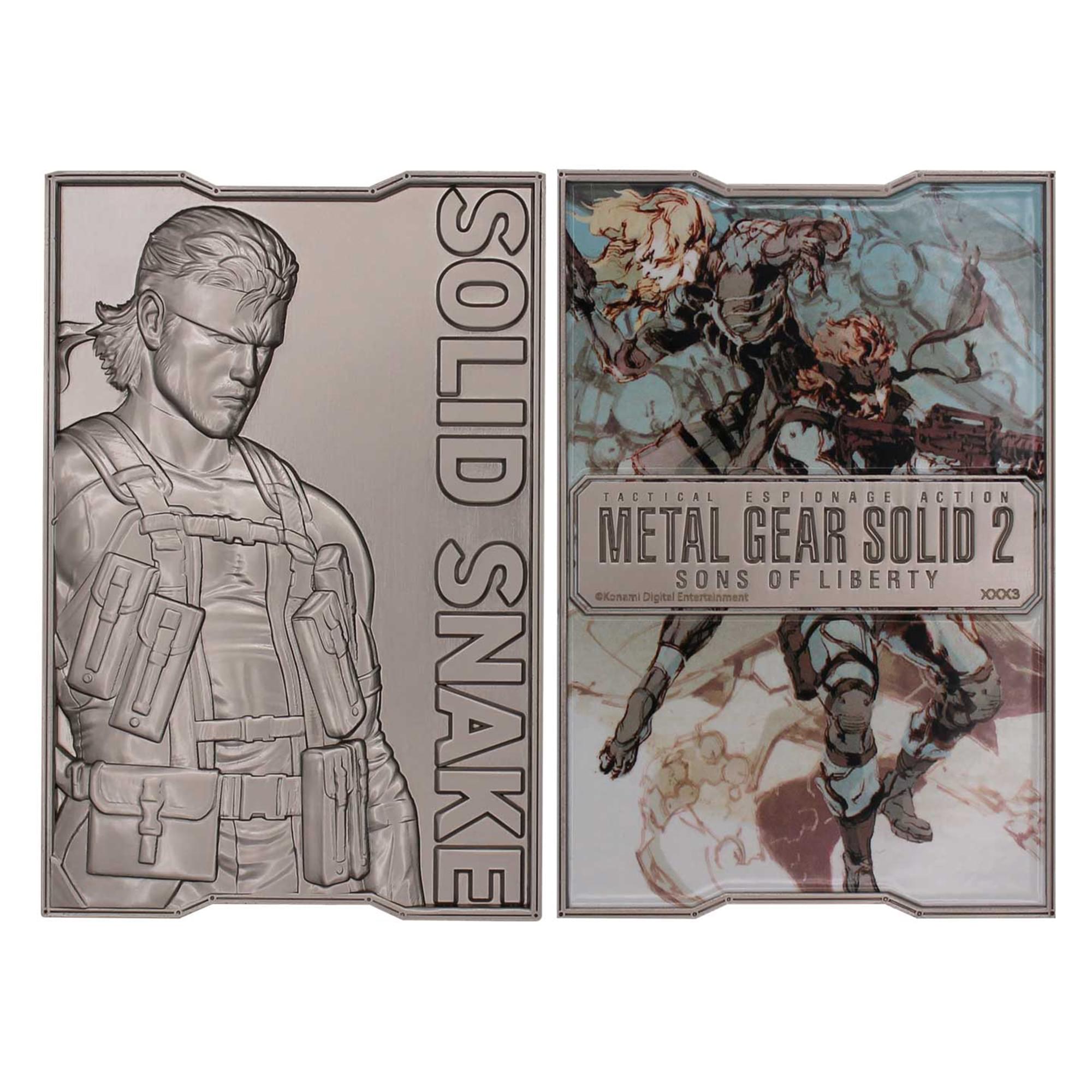 solid snake yugioh card Metal Gear Solid 2 Limited Edition Snake Ingot