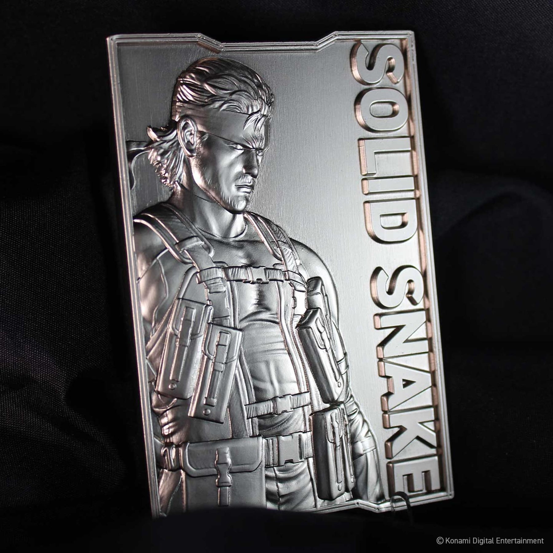 Metal Gear Solid 2 Solid Snake Limited Edition Embossed Metal Ingot