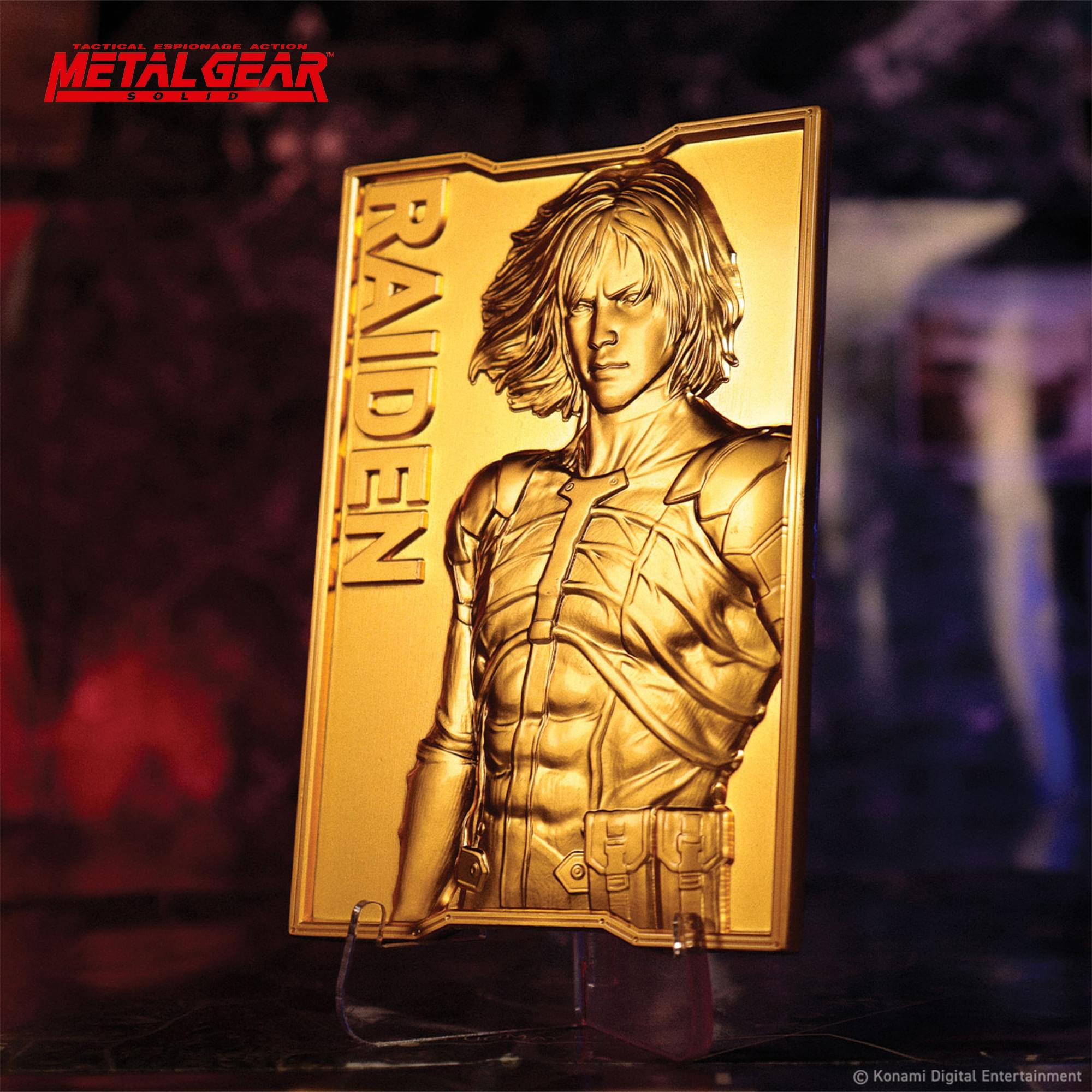 Metal Gear Solid 2 Limited Edition 24K Gold Plated Raiden Ingot