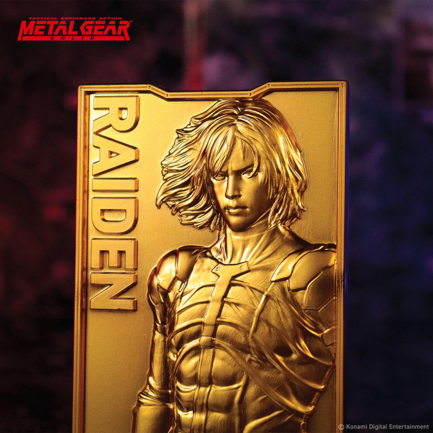 Metal Gear Solid 2 Limited Edition 24K Gold Plated Raiden Ingot