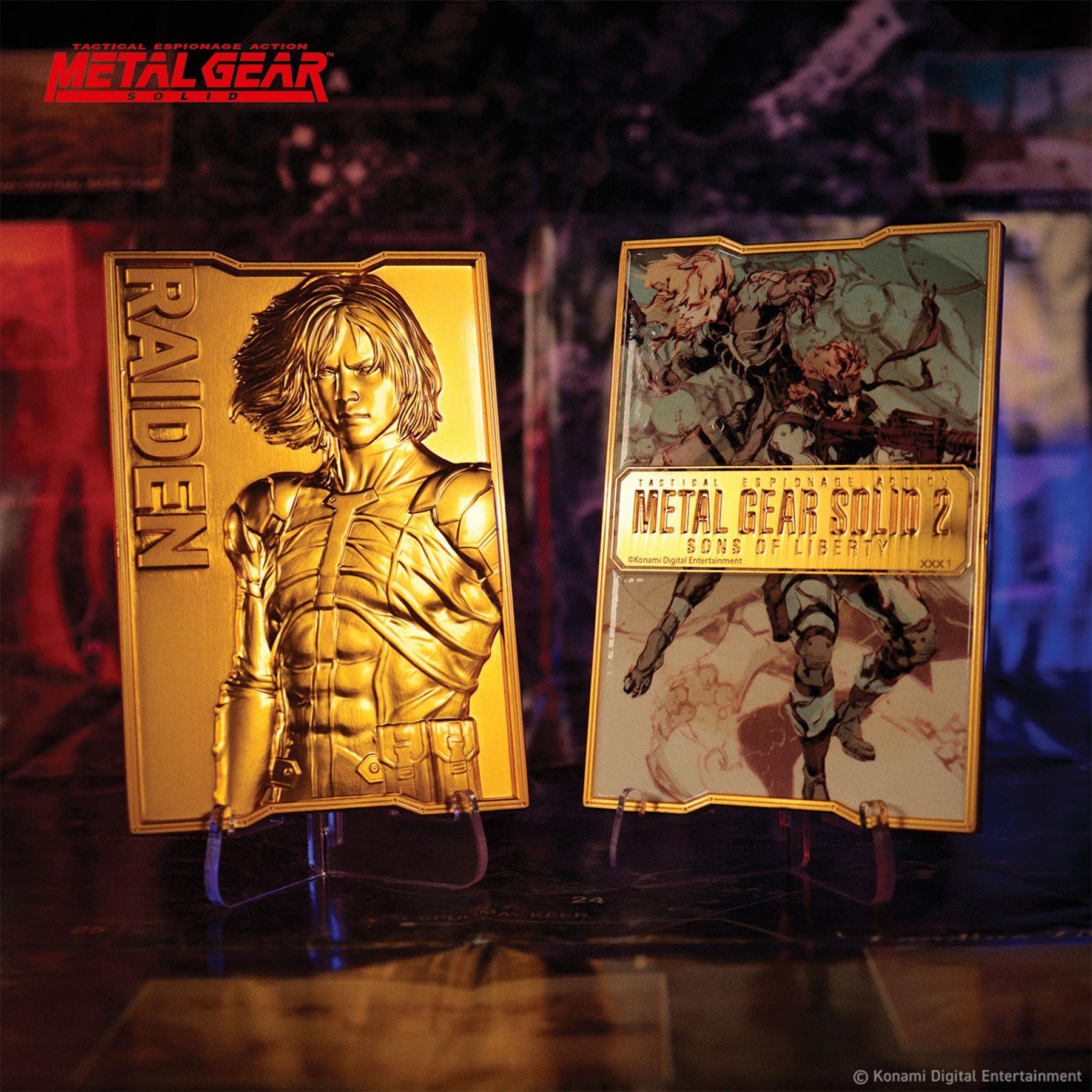 Metal Gear Solid 2 Limited Edition 24K Gold Plated Raiden Ingot