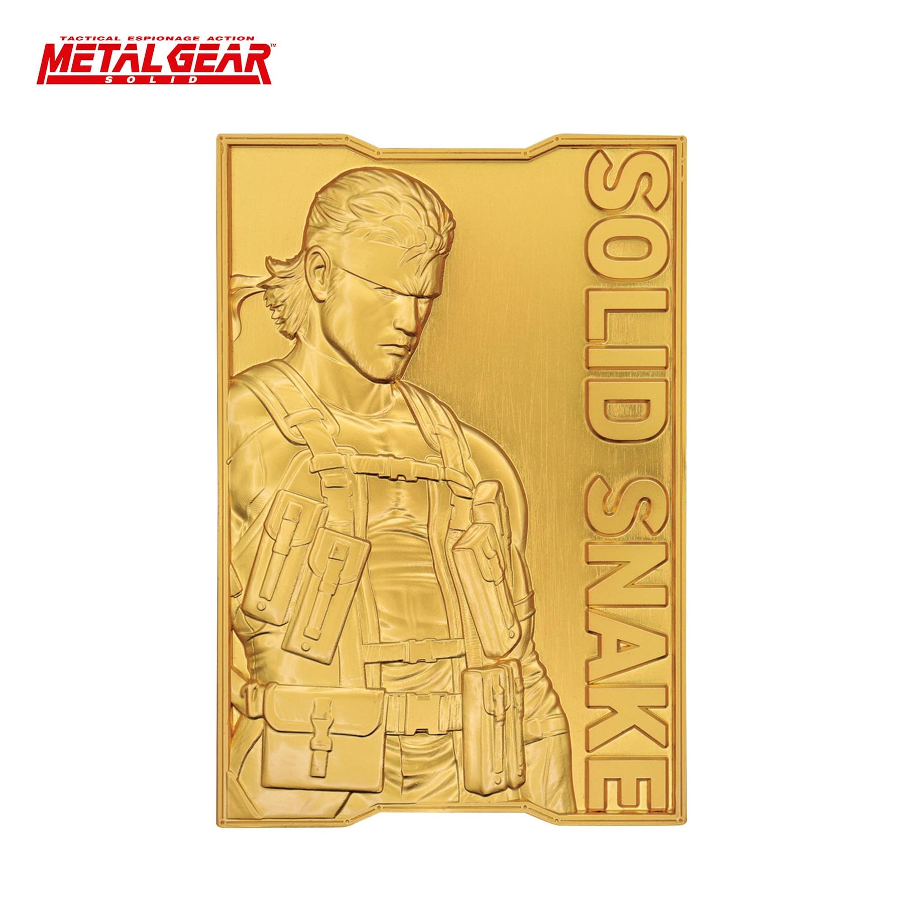 Metal Gear Solid 2 Limited Edition 24K Gold Plated Snake Ingot