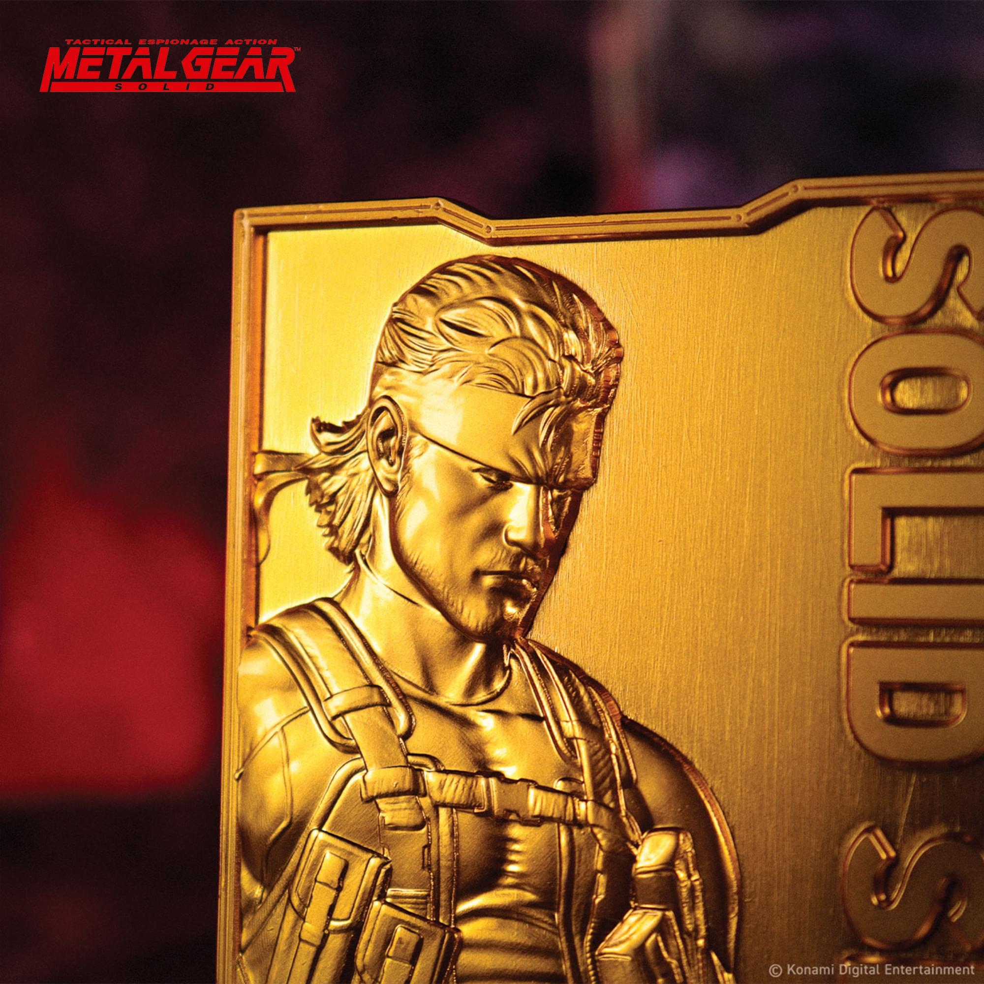 Metal Gear Solid 2 Limited Edition 24K Gold Plated Snake Ingot