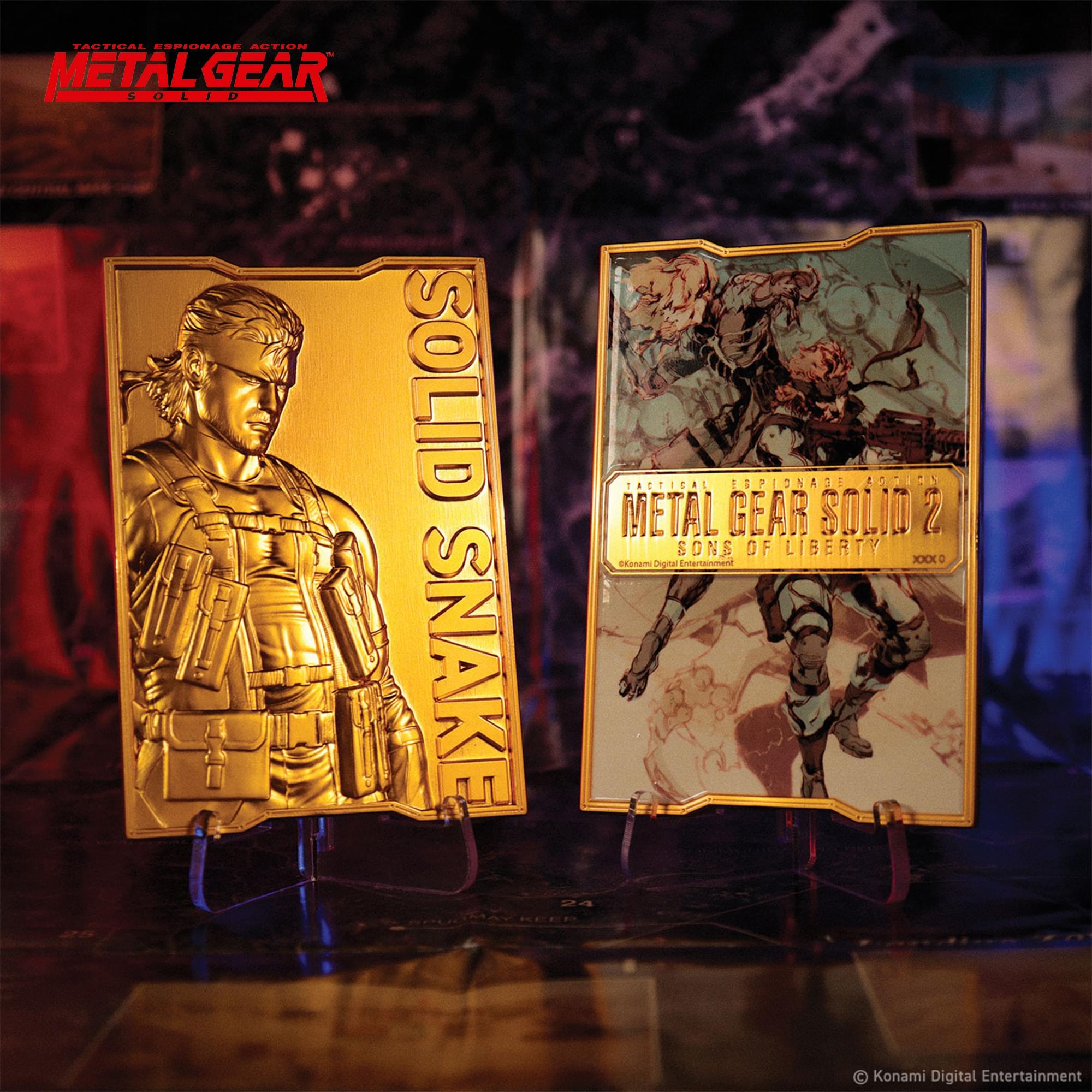 Metal Gear Solid 2 Limited Edition 24K Gold Plated Snake Ingot