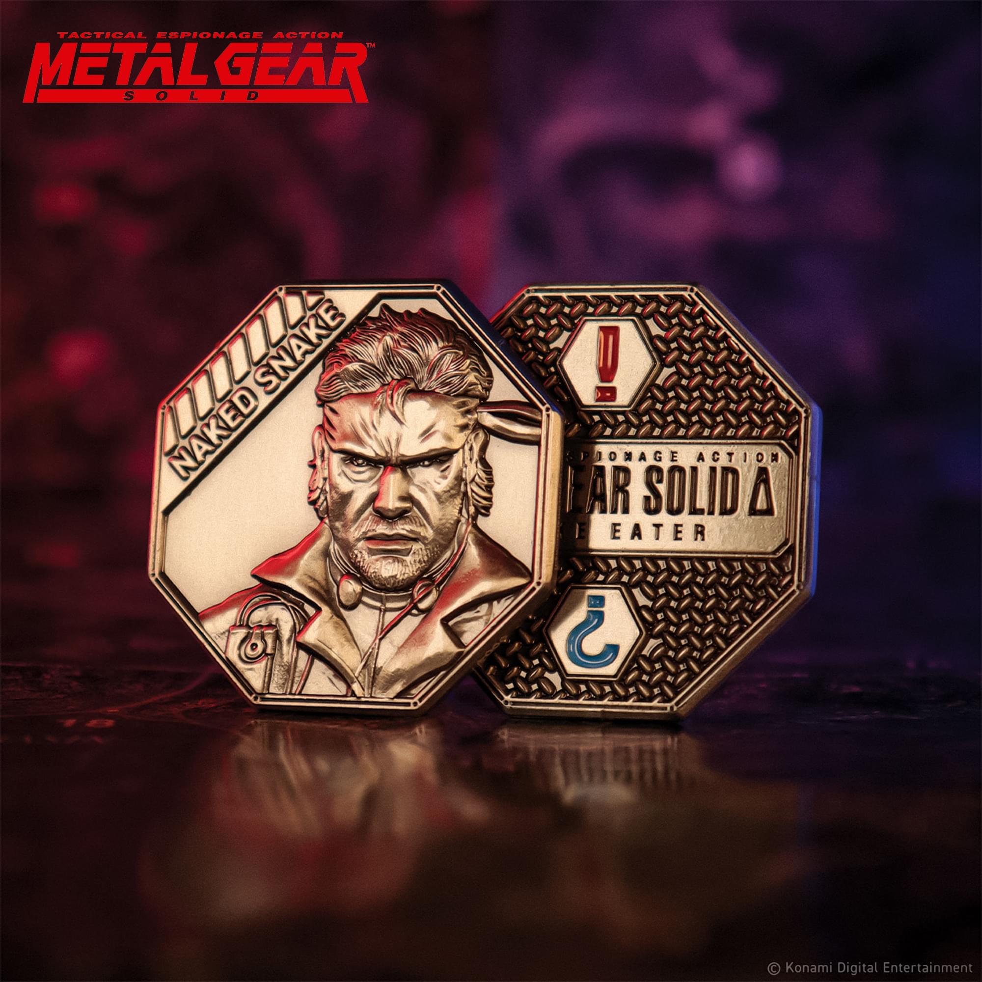 Metal Gear Solid Delta Naked Snake Limited Edition Embossed Collectible Coin