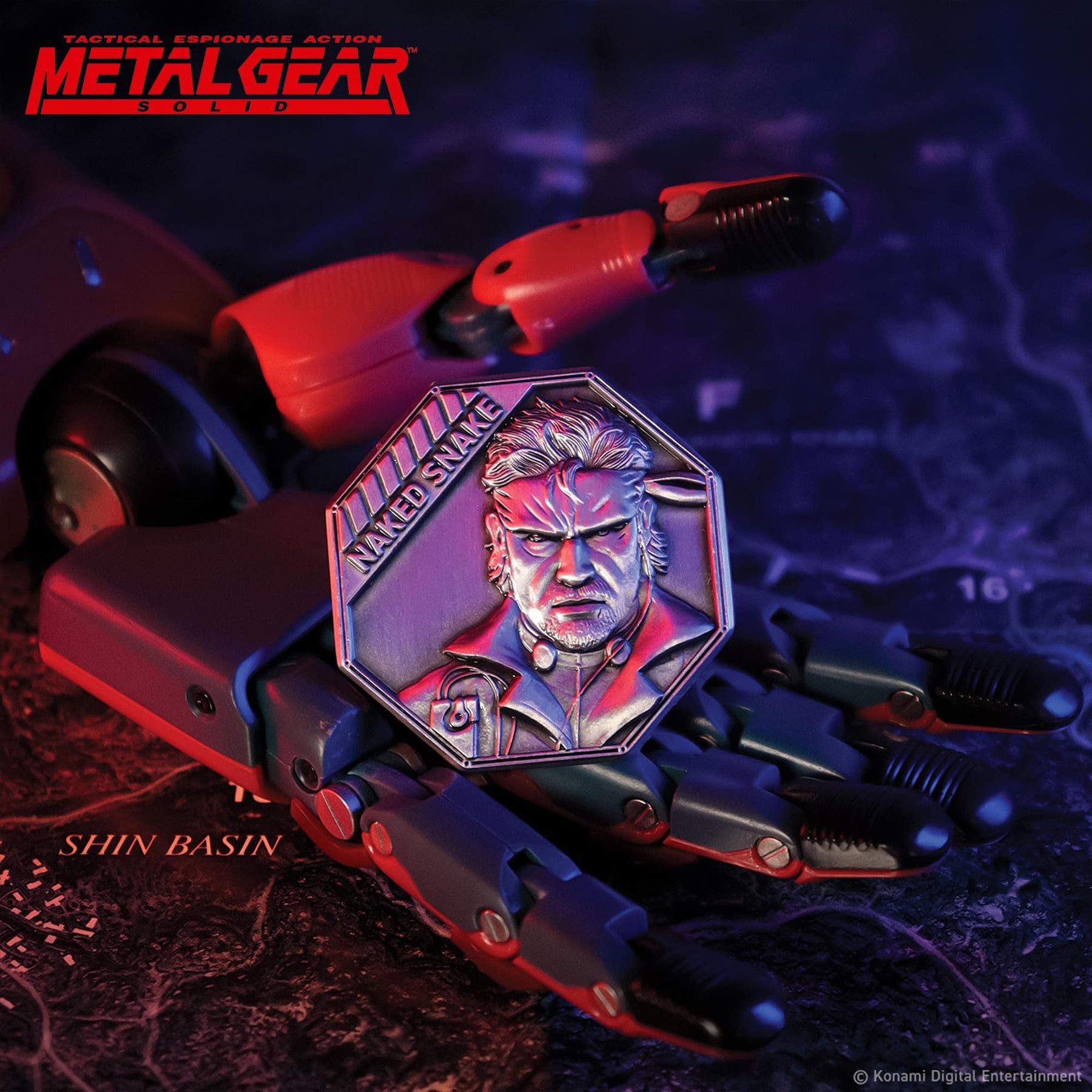 Metal Gear Solid Delta Naked Snake Limited Edition Embossed Collectible Coin