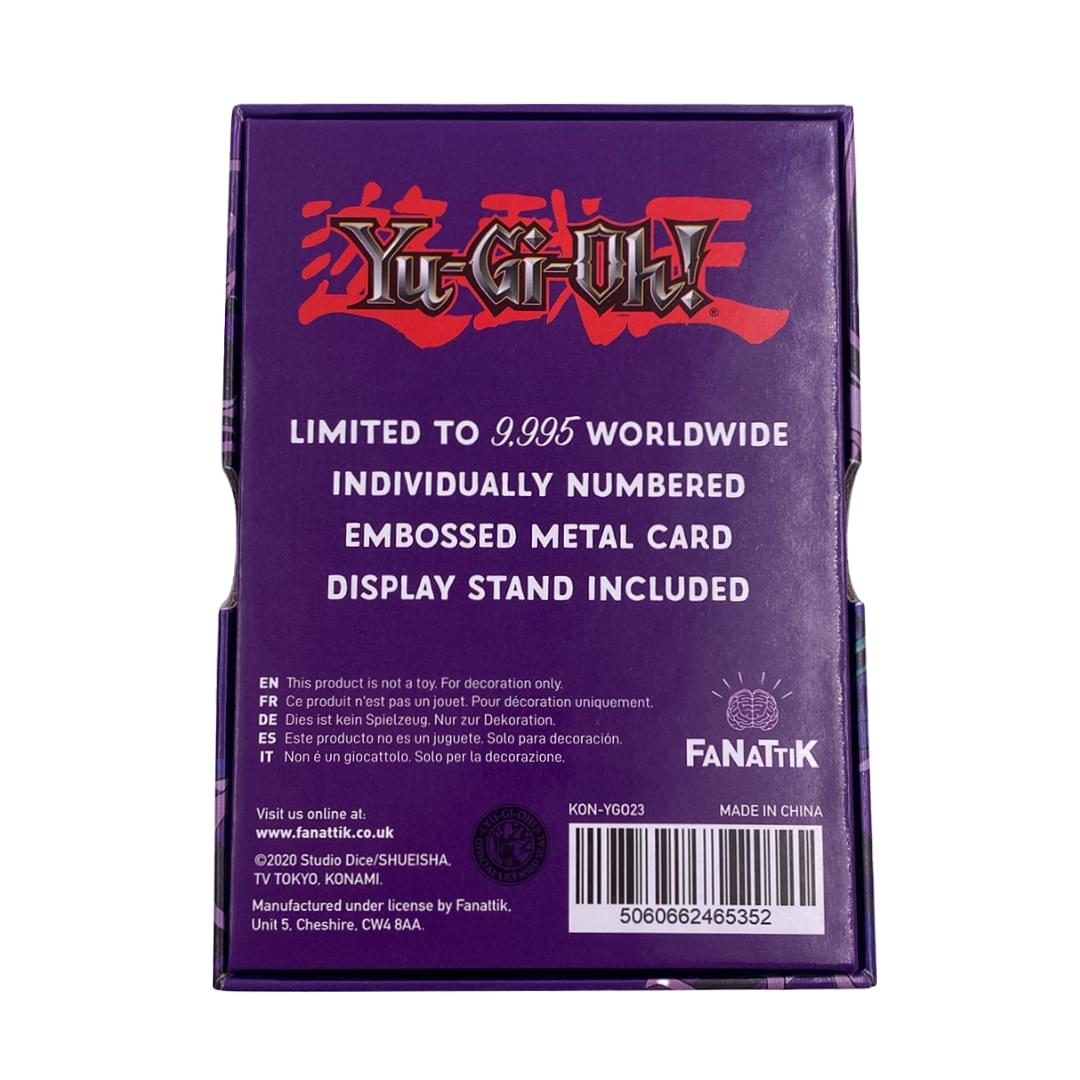 Yu-Gi-Oh! Limited Edition Embossed Metal Collector Card | Dark Magician