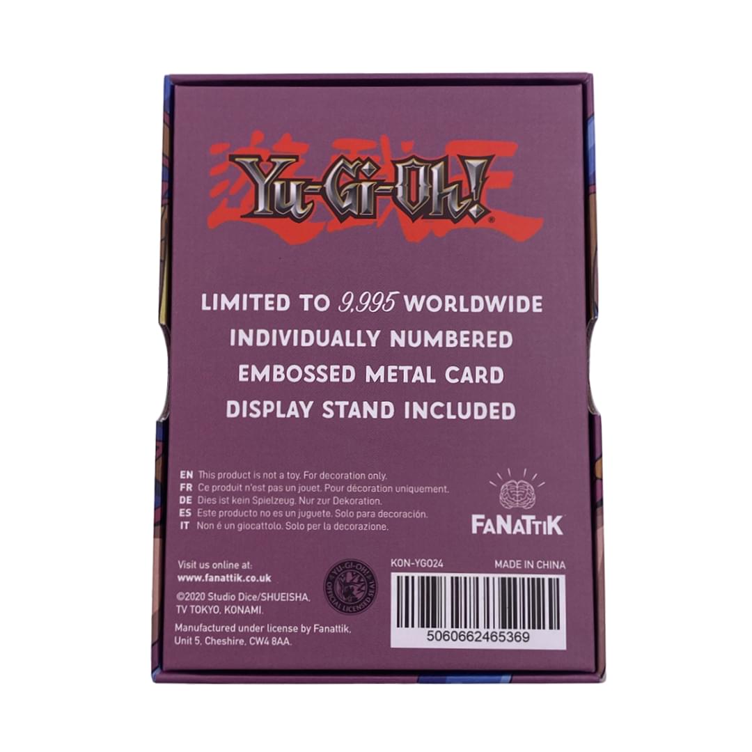 Yu-Gi-Oh! Limited Edition Embossed Metal Collector Card | Dark Magician Girl