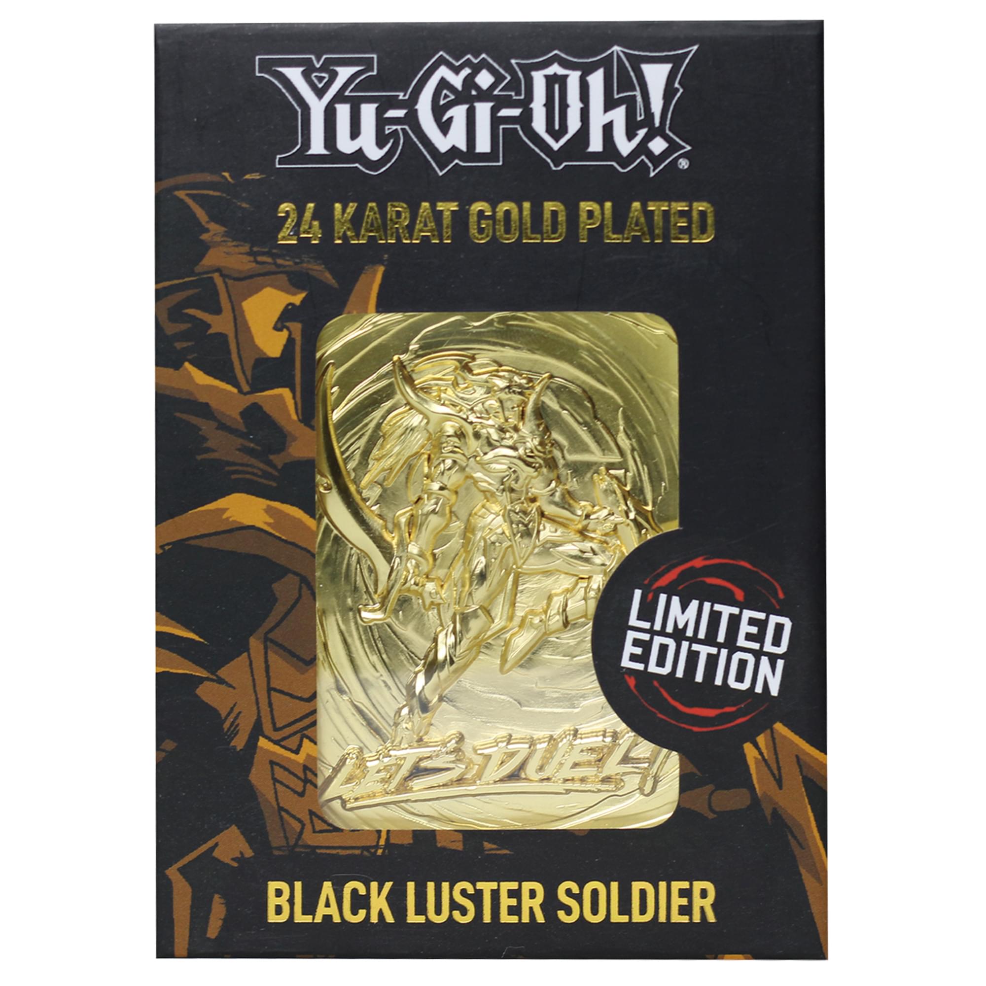 Yu-Gi-Oh! Limited Edition 24k Gold Plated Black Luster Soldier Metal Card