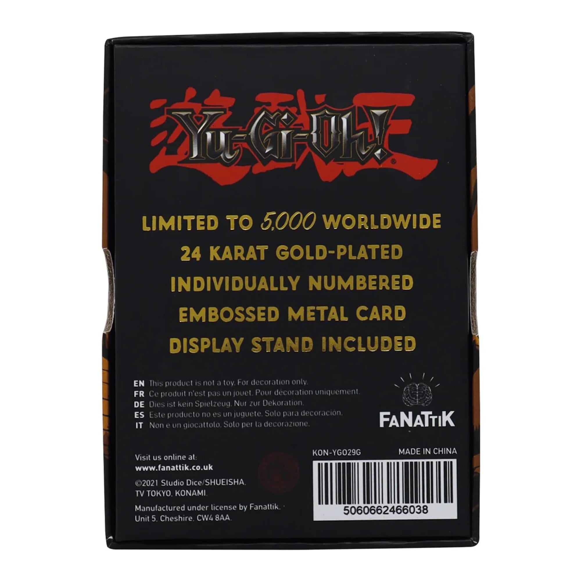 Yu-Gi-Oh! Limited Edition 24k Gold Plated Metal Card | Baby Dragon
