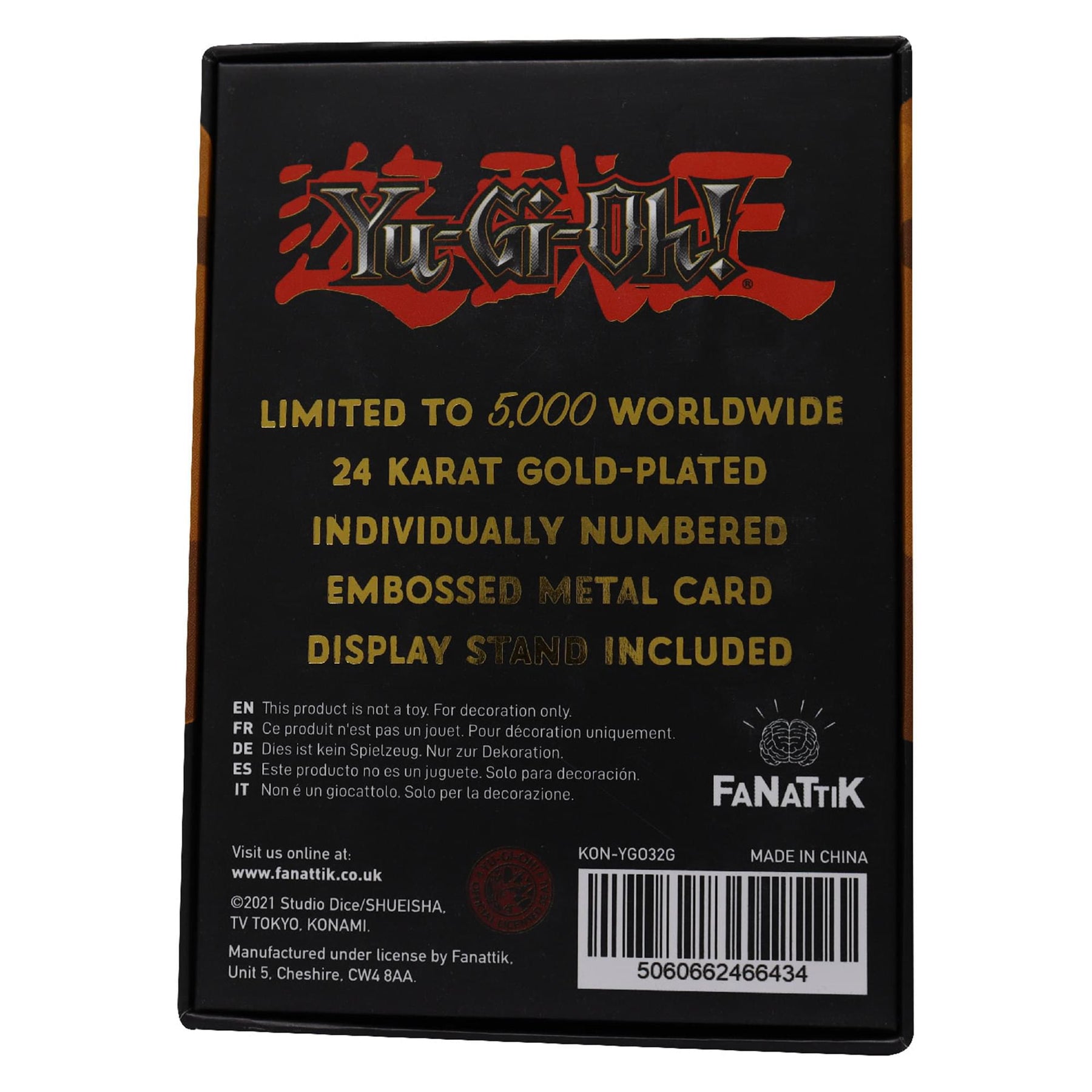 Yu-Gi-Oh! Limited Edition 24k Gold Plated Marshmallon Metal Card