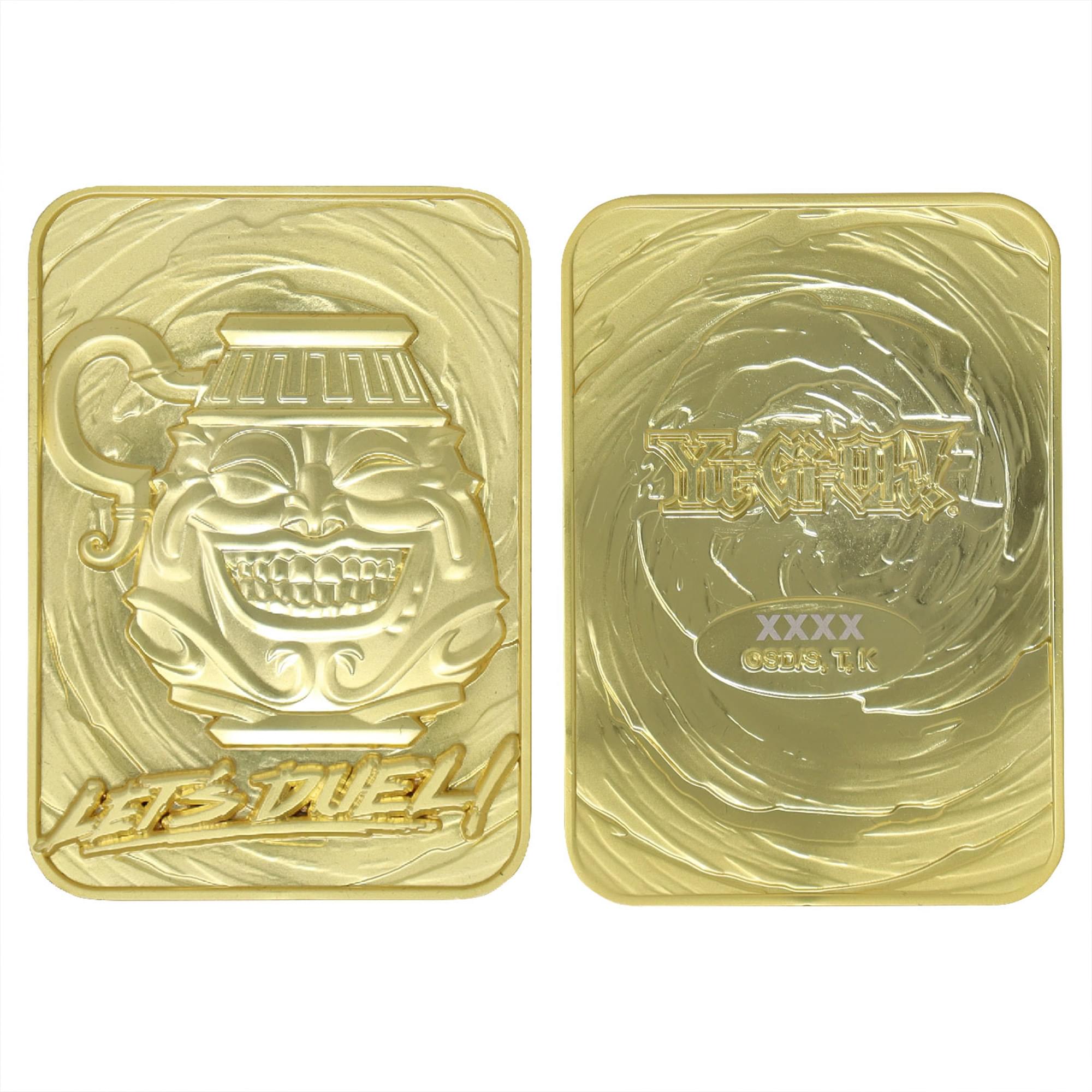 Yu-Gi-Oh! Limited Edition 24k Gold Plated Pot of Greed Metal Card