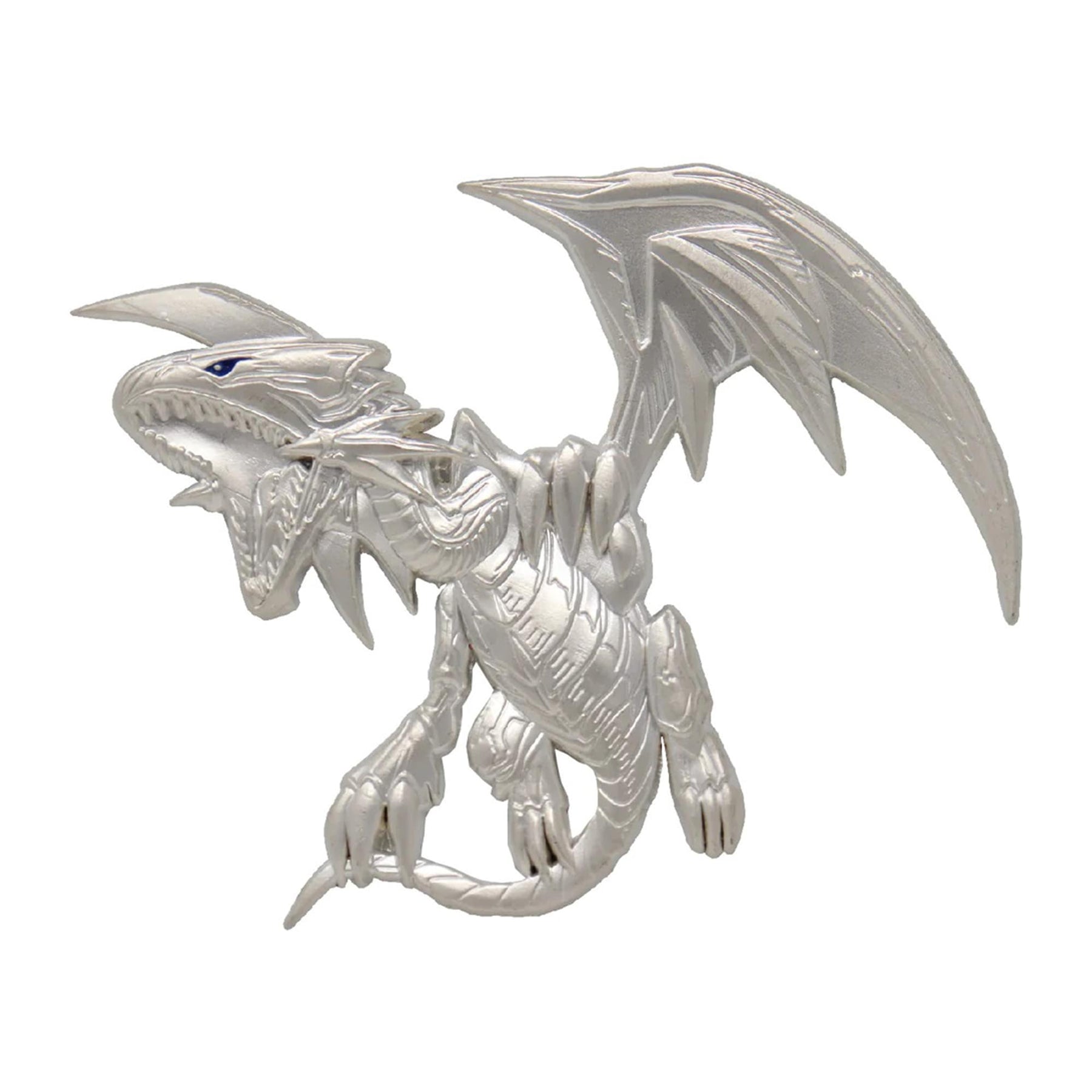 Yu-Gi-Oh! Limited Edition .999 Silver Plated Pin Badge | Blue Eyes White Dragon