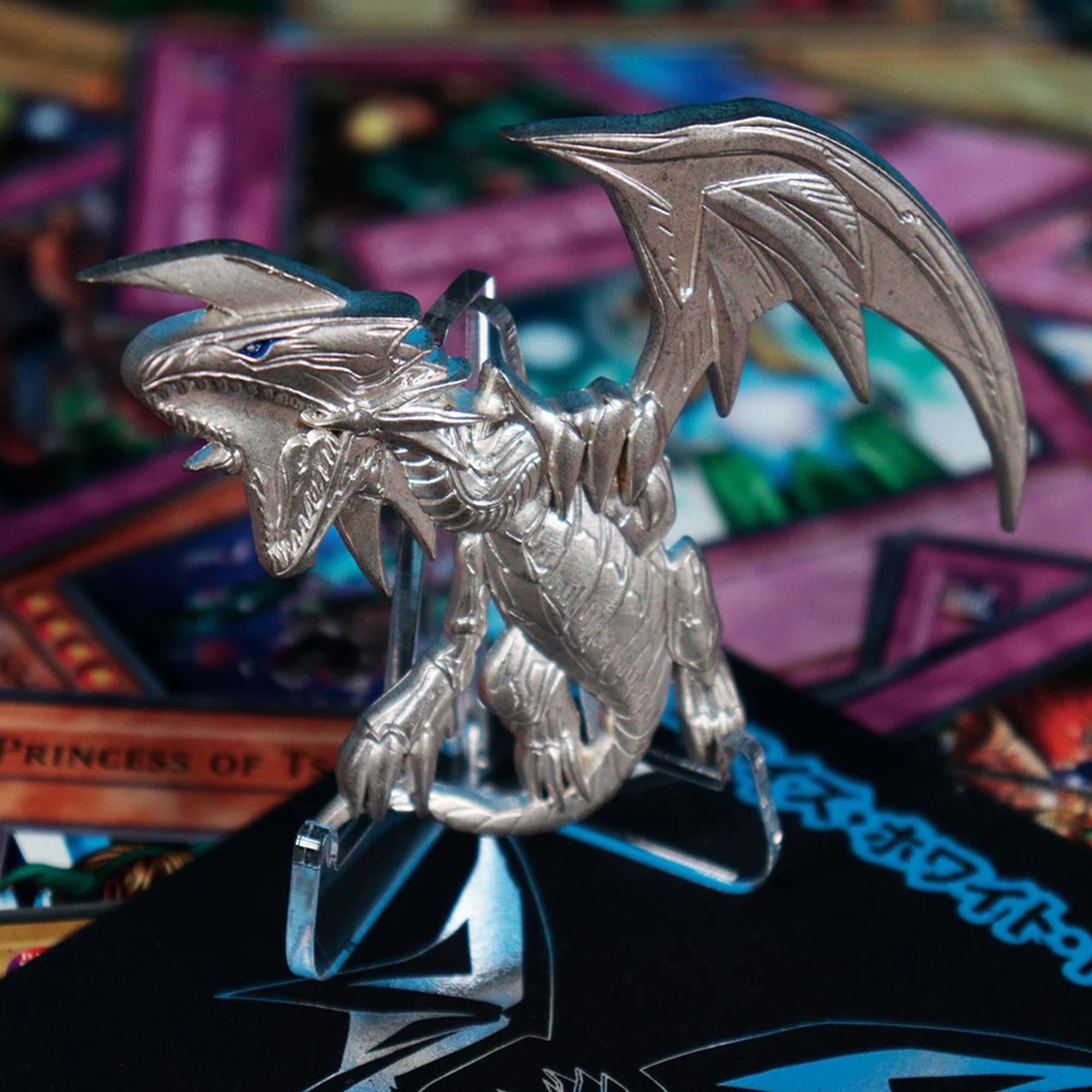 Yu-Gi-Oh! Limited Edition .999 Silver Plated Pin Badge | Blue Eyes White Dragon