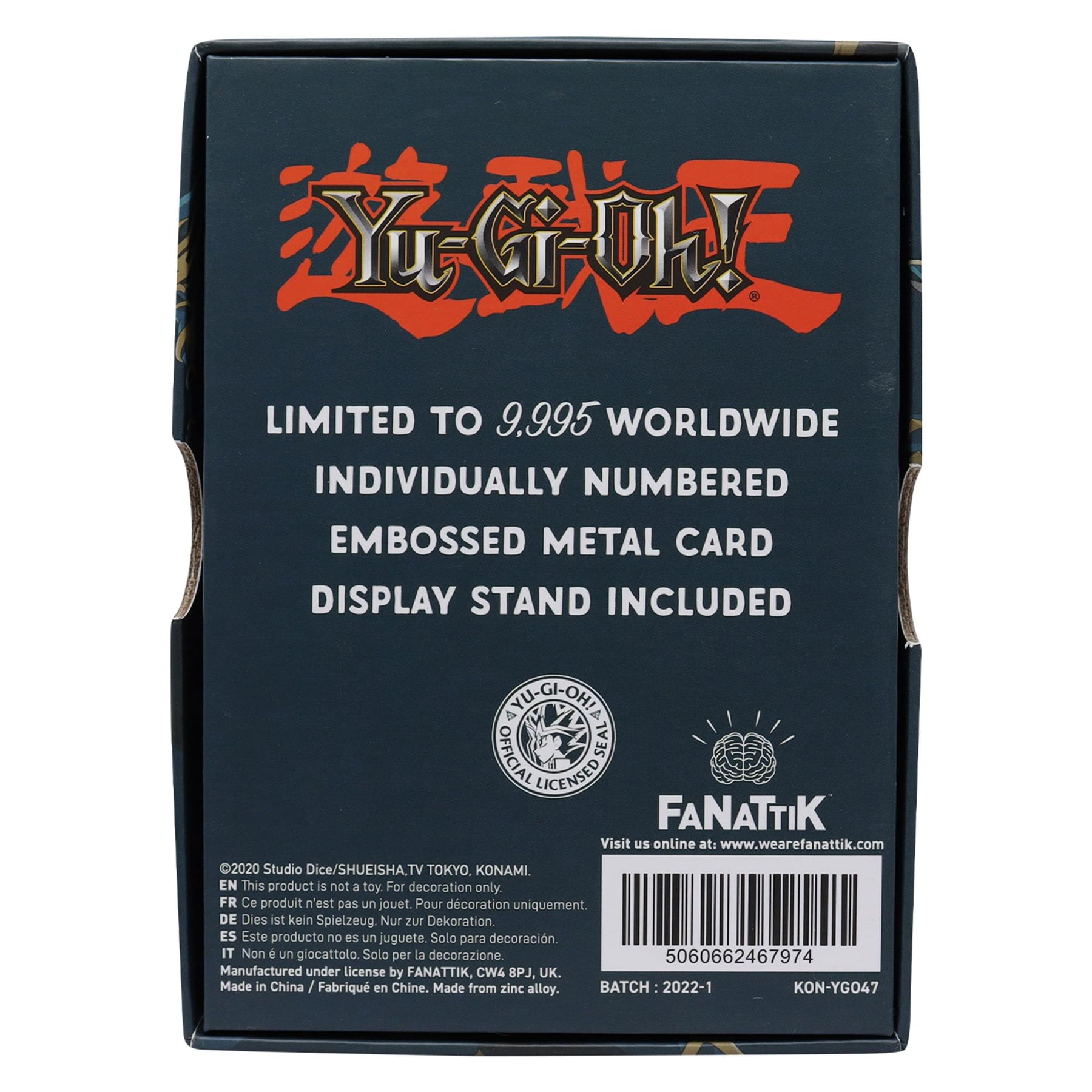 Yu-Gi-Oh! Limited Edition Dark Paladin Metal Card