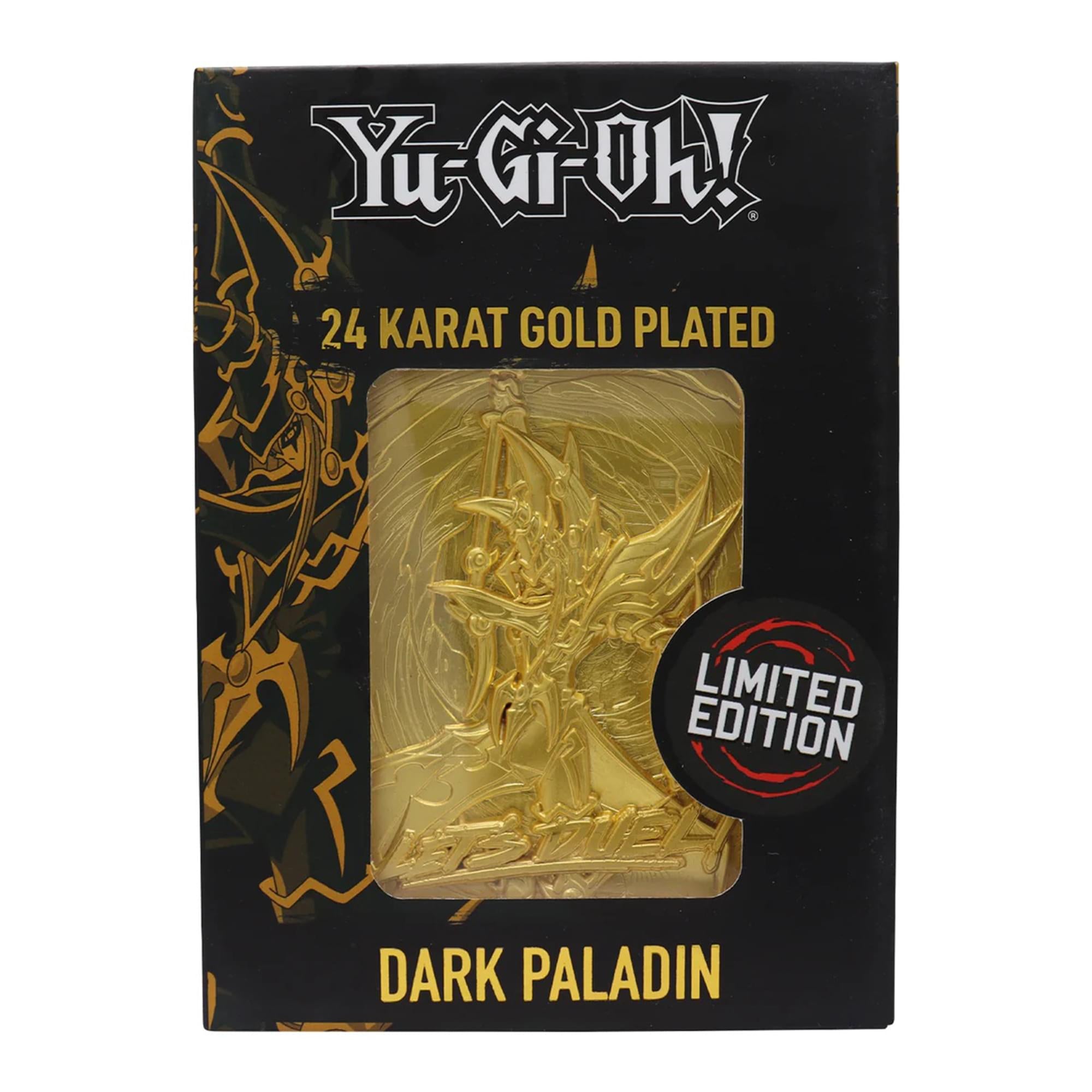 Yu-Gi-Oh! Limited Edition 24k Gold Plated Metal Card | Dark Paladin