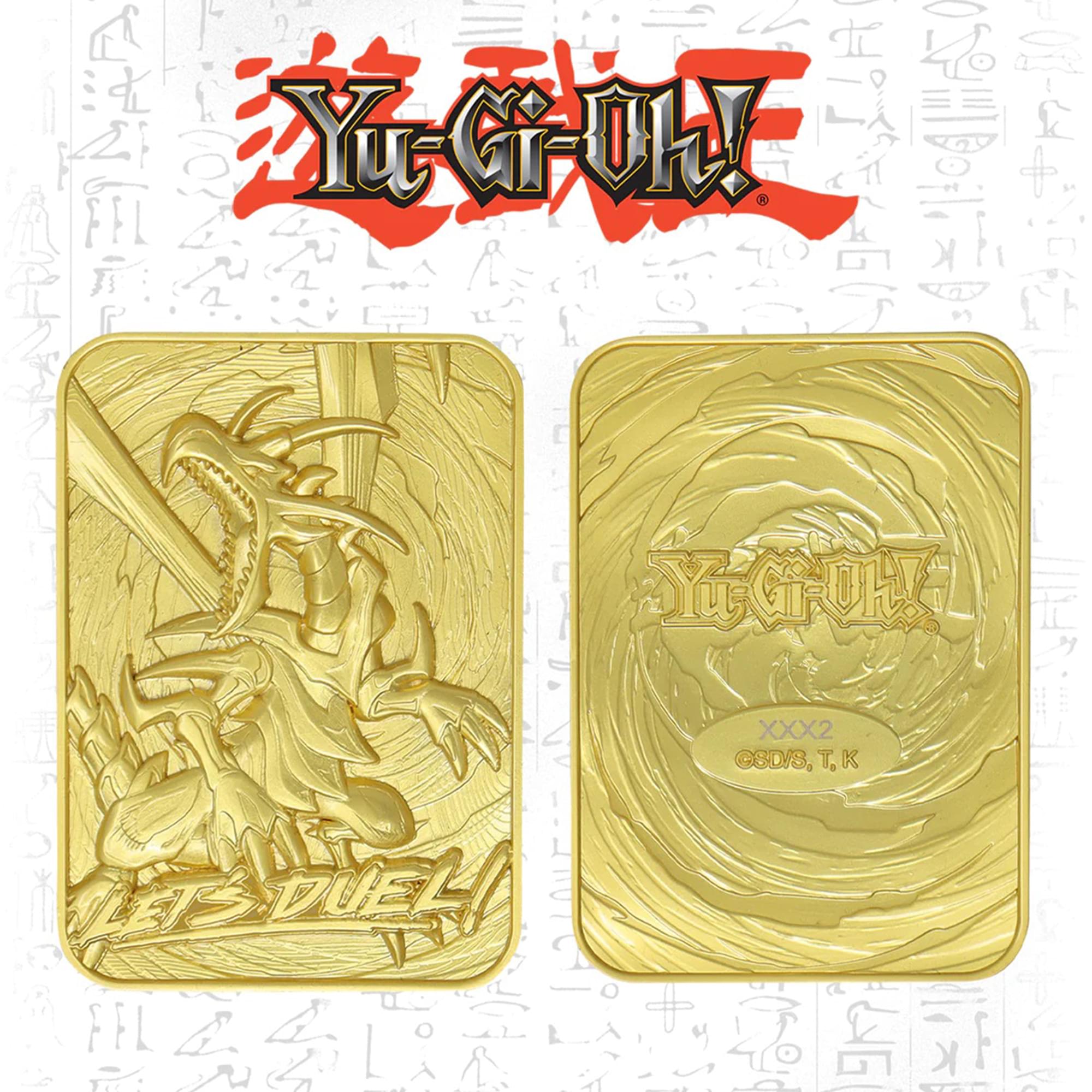 Yu-Gi-Oh! Limited Edition 24k Gold Plated Metal Card | Red Eyes B. Dragon