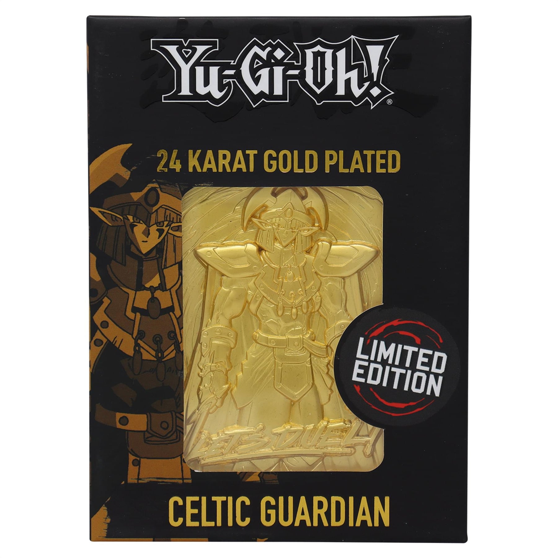 Yu-Gi-Oh! Limited Edition 24k Gold Plated Celtic Guardian Metal Card
