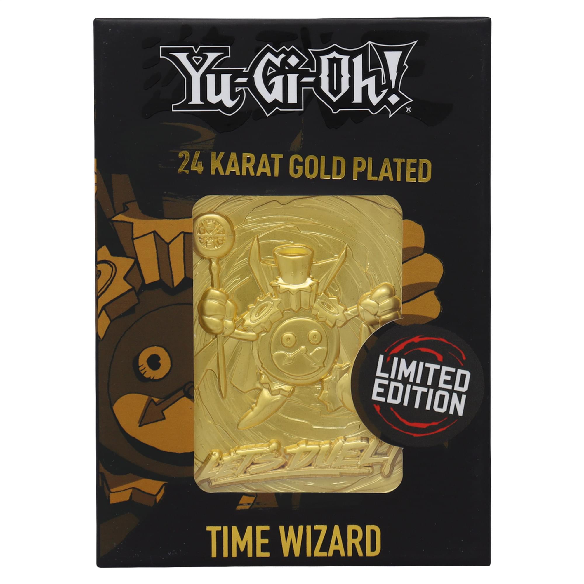 Yu-Gi-Oh! Limited Edition 24k Gold Plated Time Wizard Metal Card