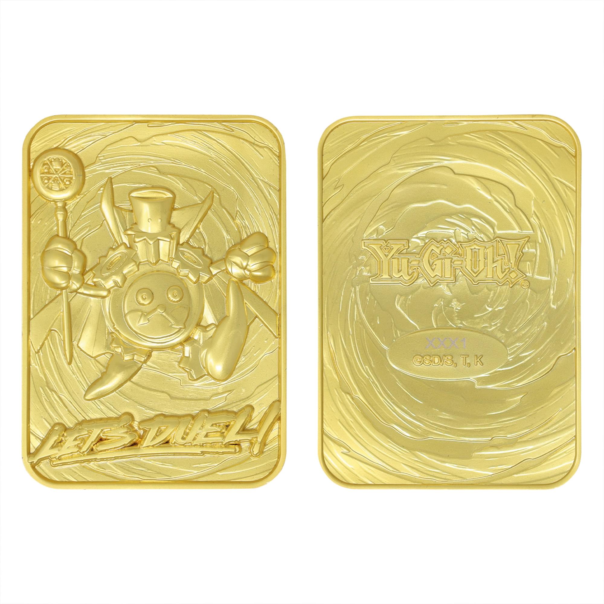 Yu-Gi-Oh! Limited Edition 24k Gold Plated Time Wizard Metal Card