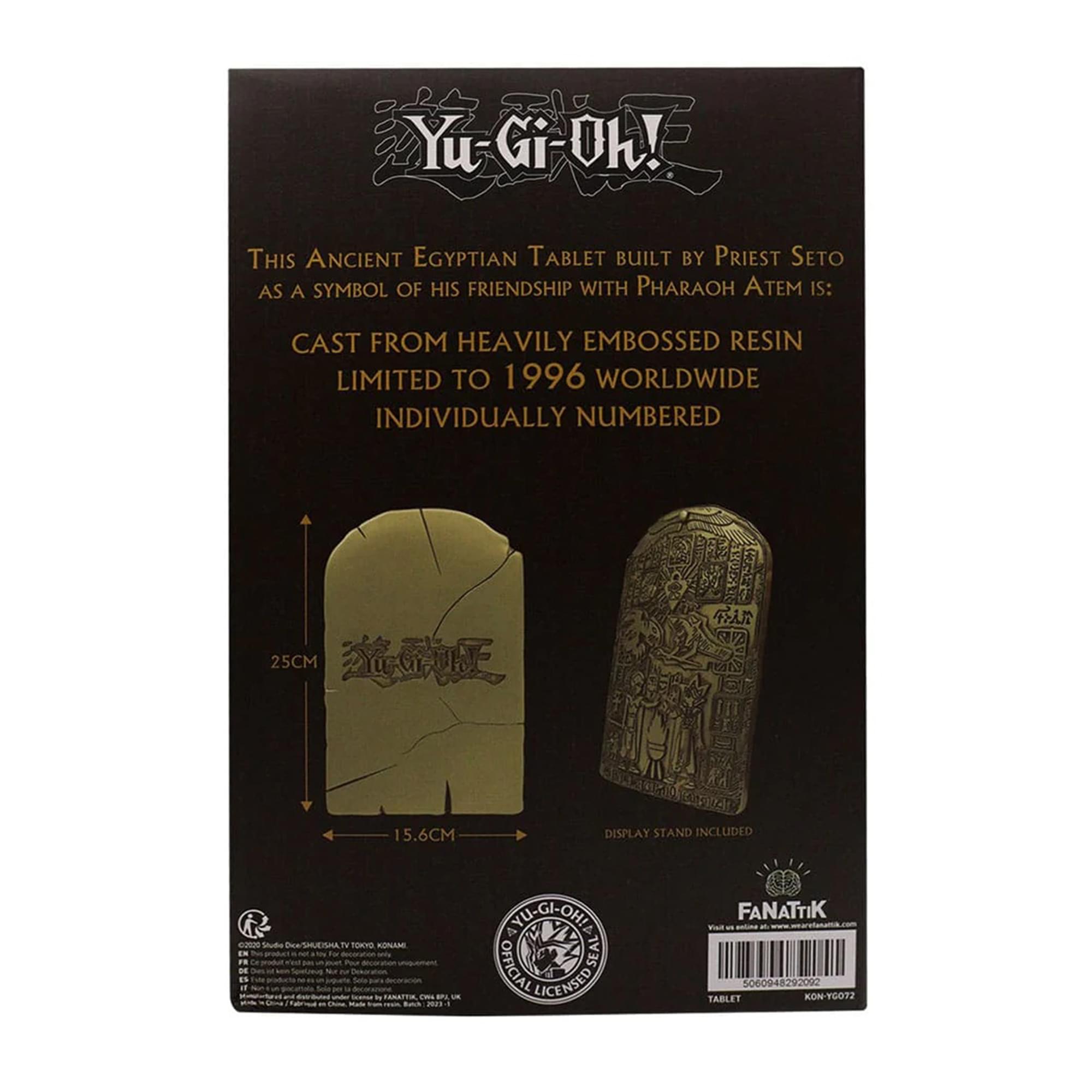 Yu-Gi-Oh! Tablet Of Lost Memories Limited Edition Embossed Metal Collectible