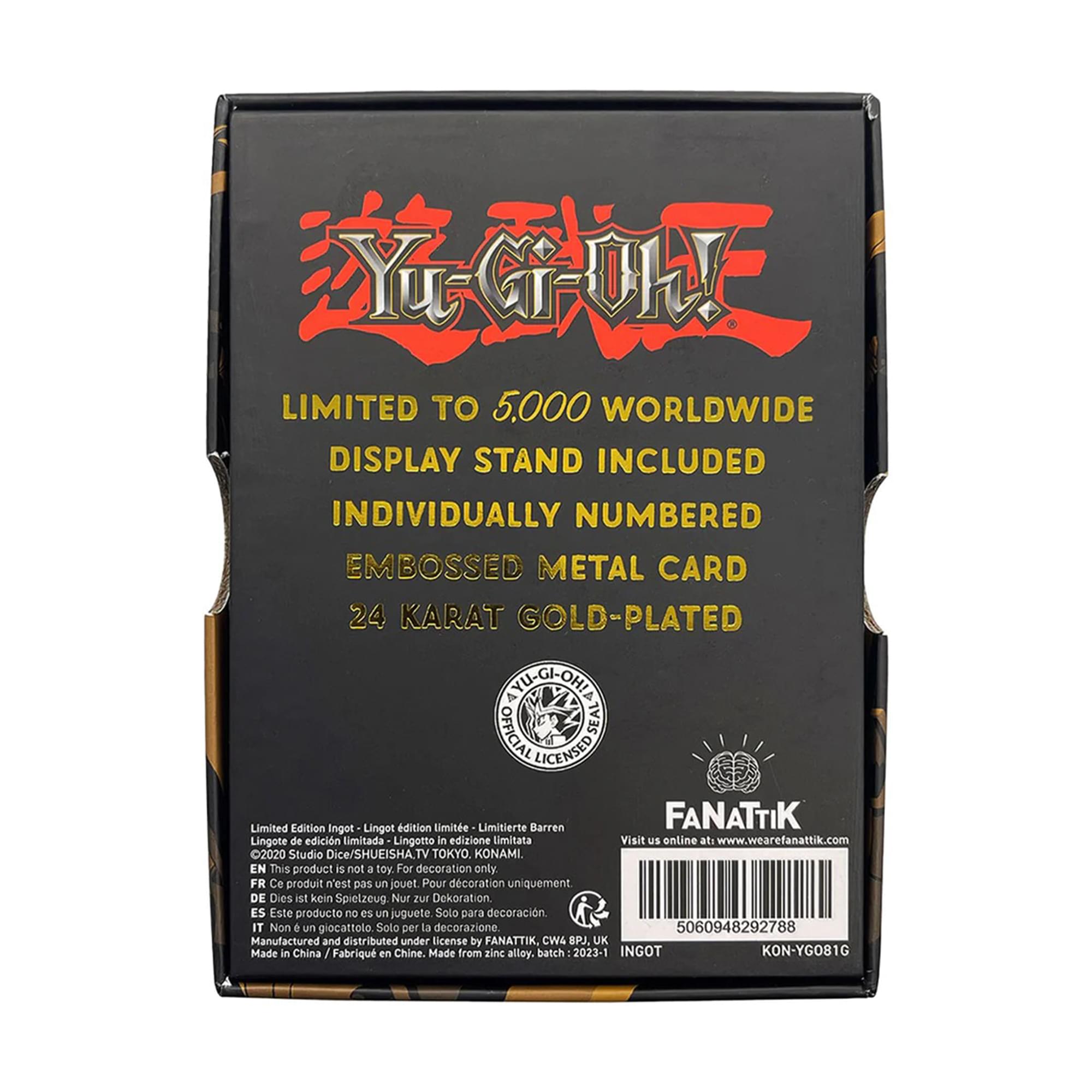 Yu-Gi-Oh! Limited Edition 24k Gold Plated Metal Card | Silent Swordsman