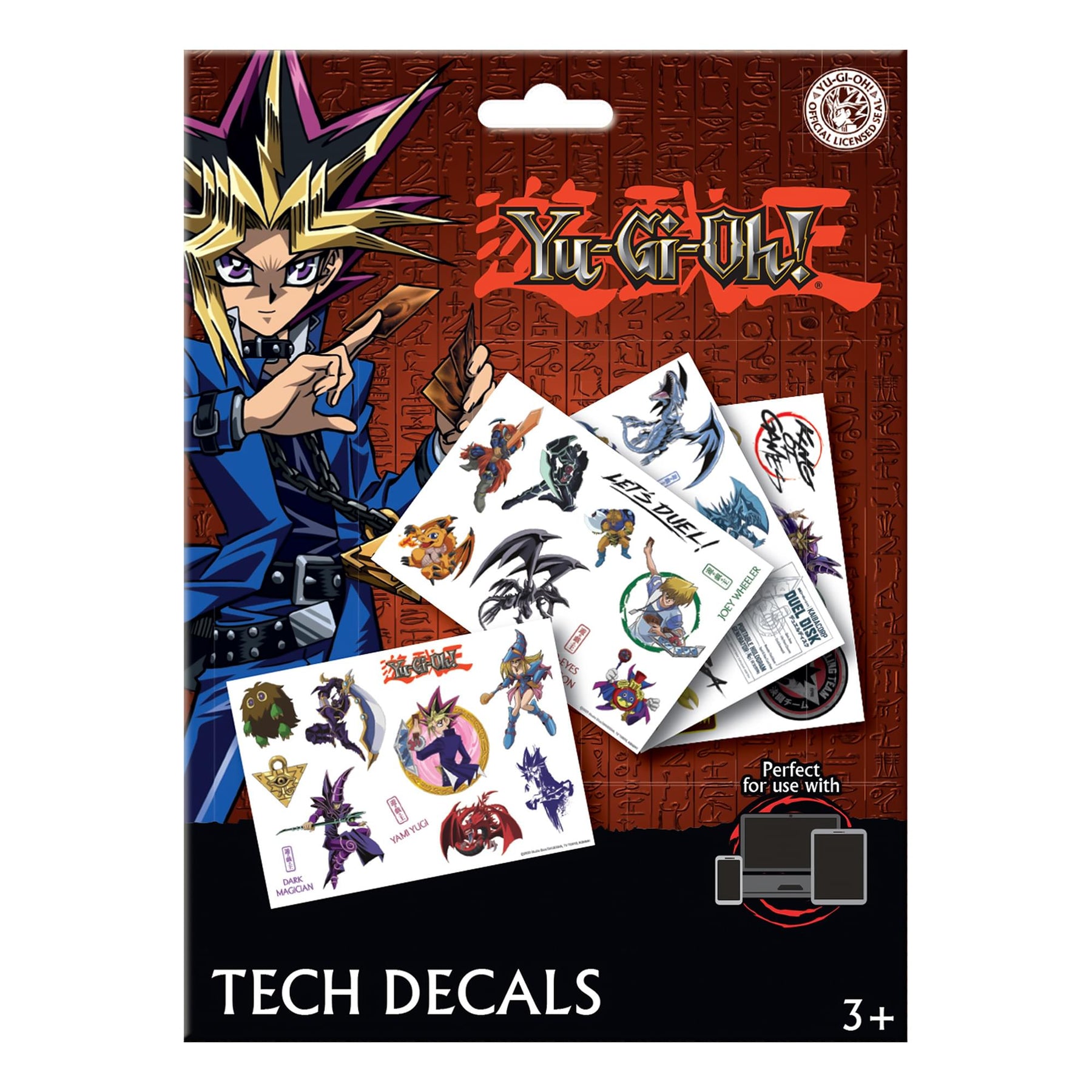 Yu-Gi-Oh! Reusable Tech Decal Stickers | 4 Sheets
