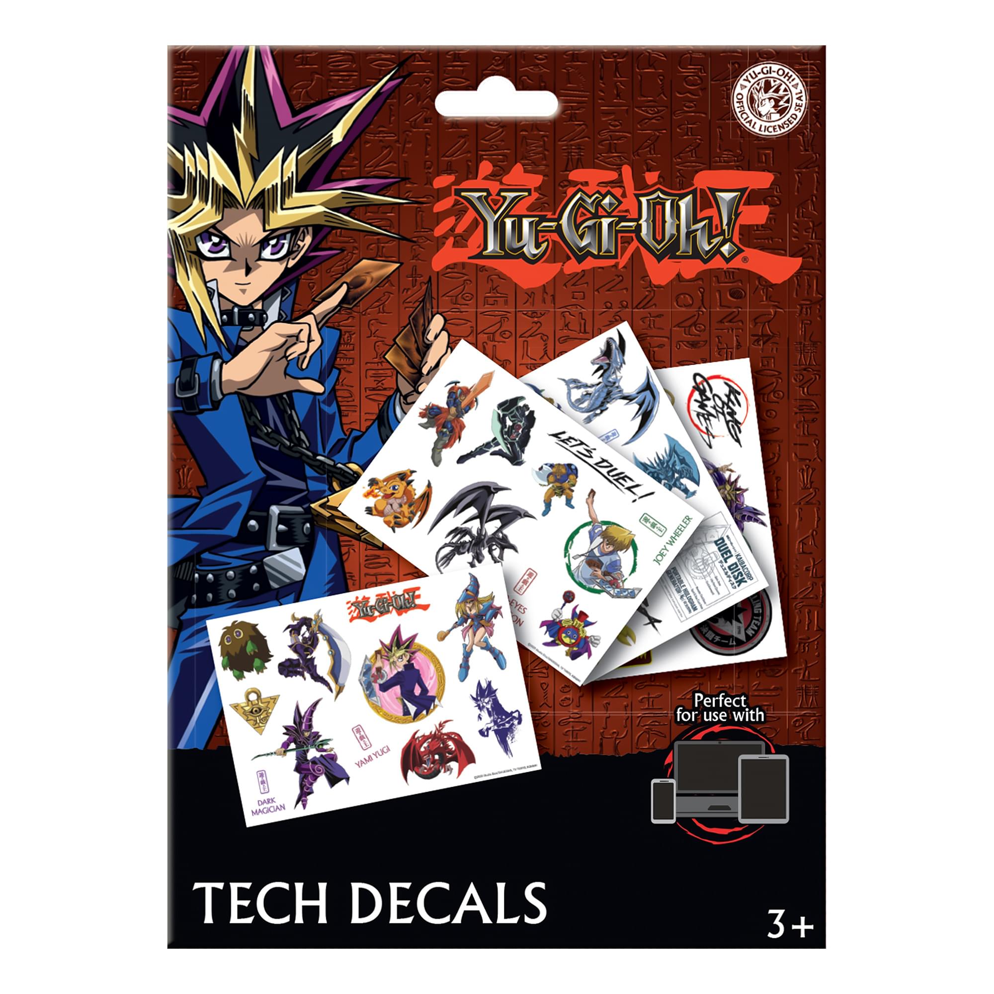 Yu-Gi-Oh! Reusable Tech Decal Stickers | 4 Sheets