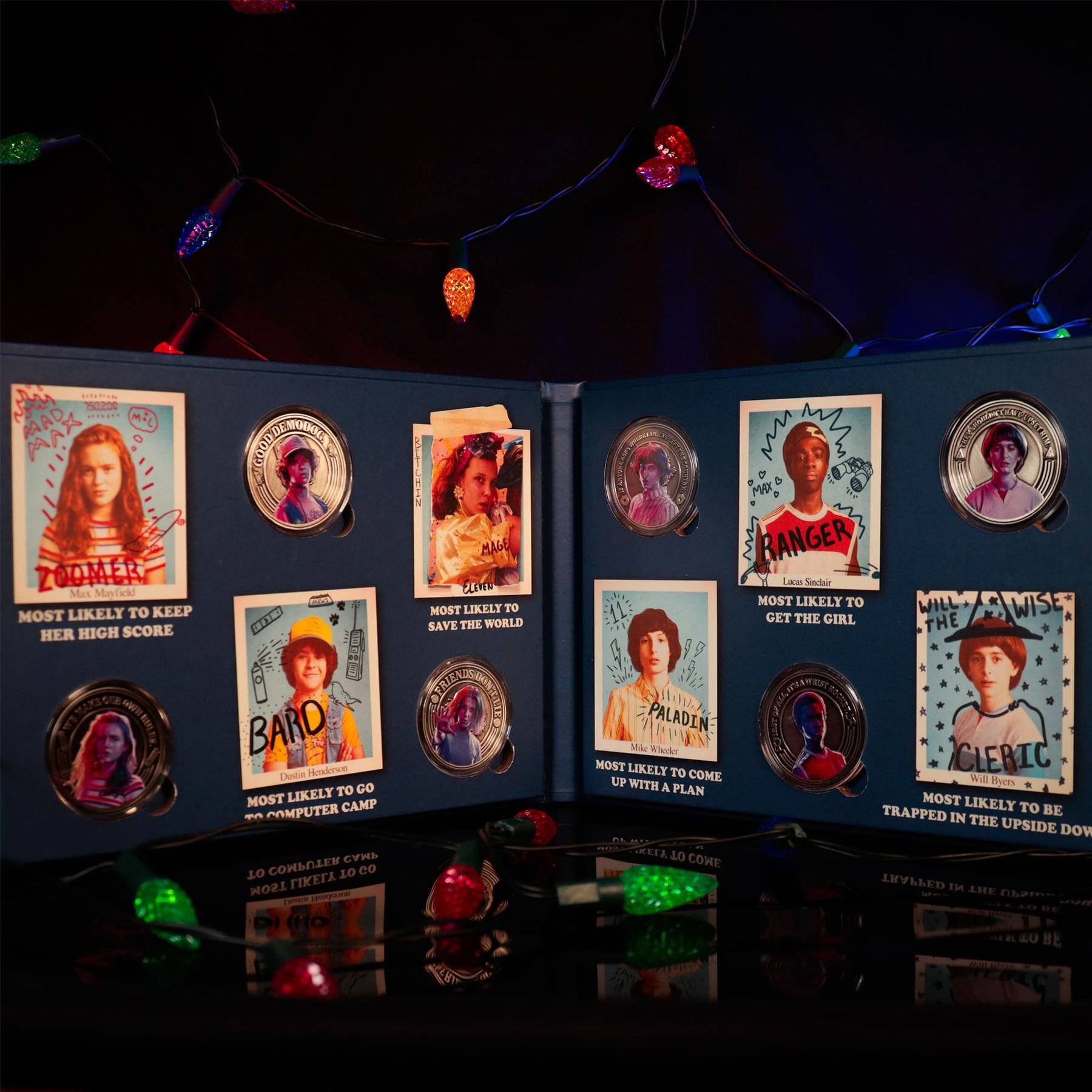 Stranger Things Hawkins Middle School Yearbook Coin Album Replica
