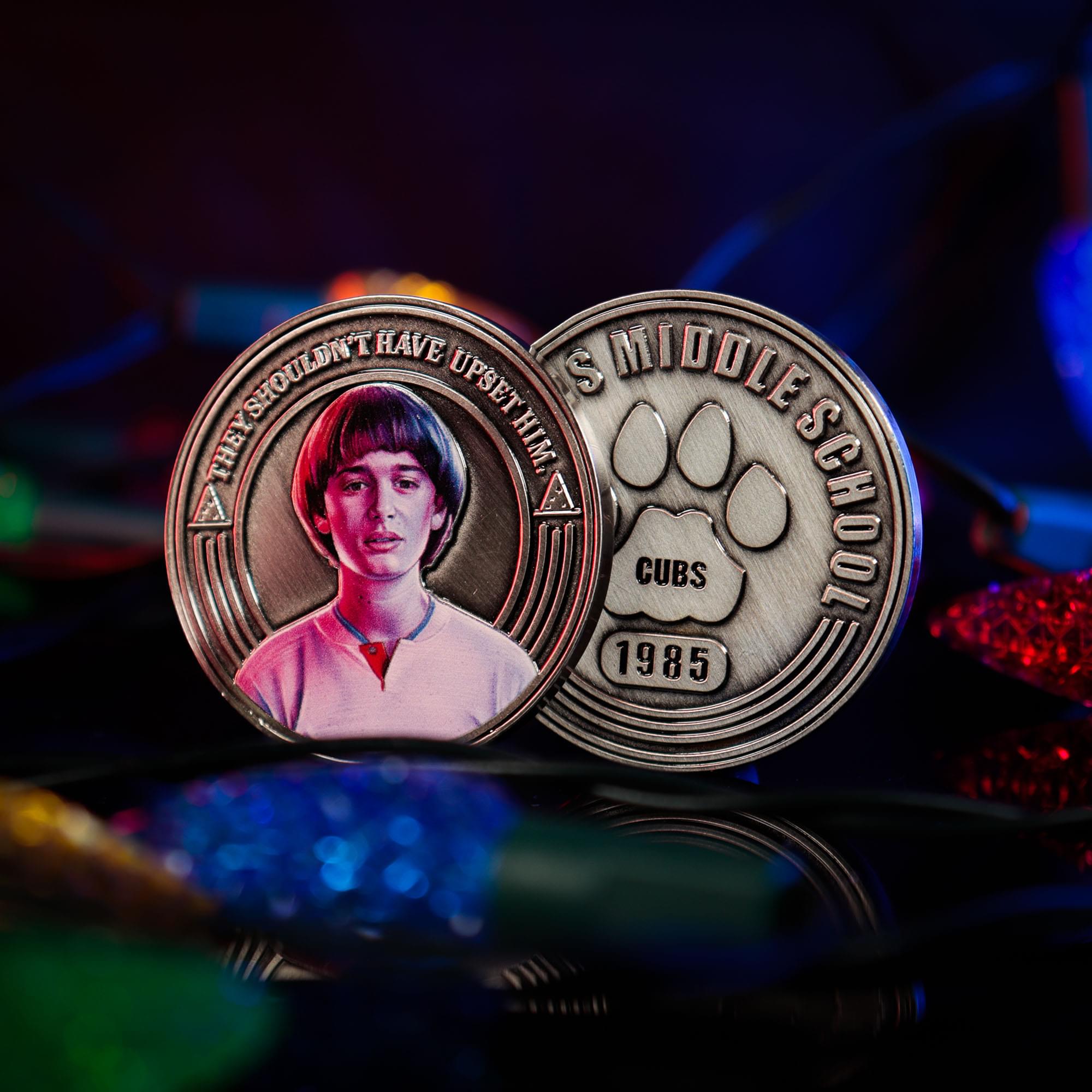 Stranger Things Hawkins Middle School Yearbook Coin Album Replica