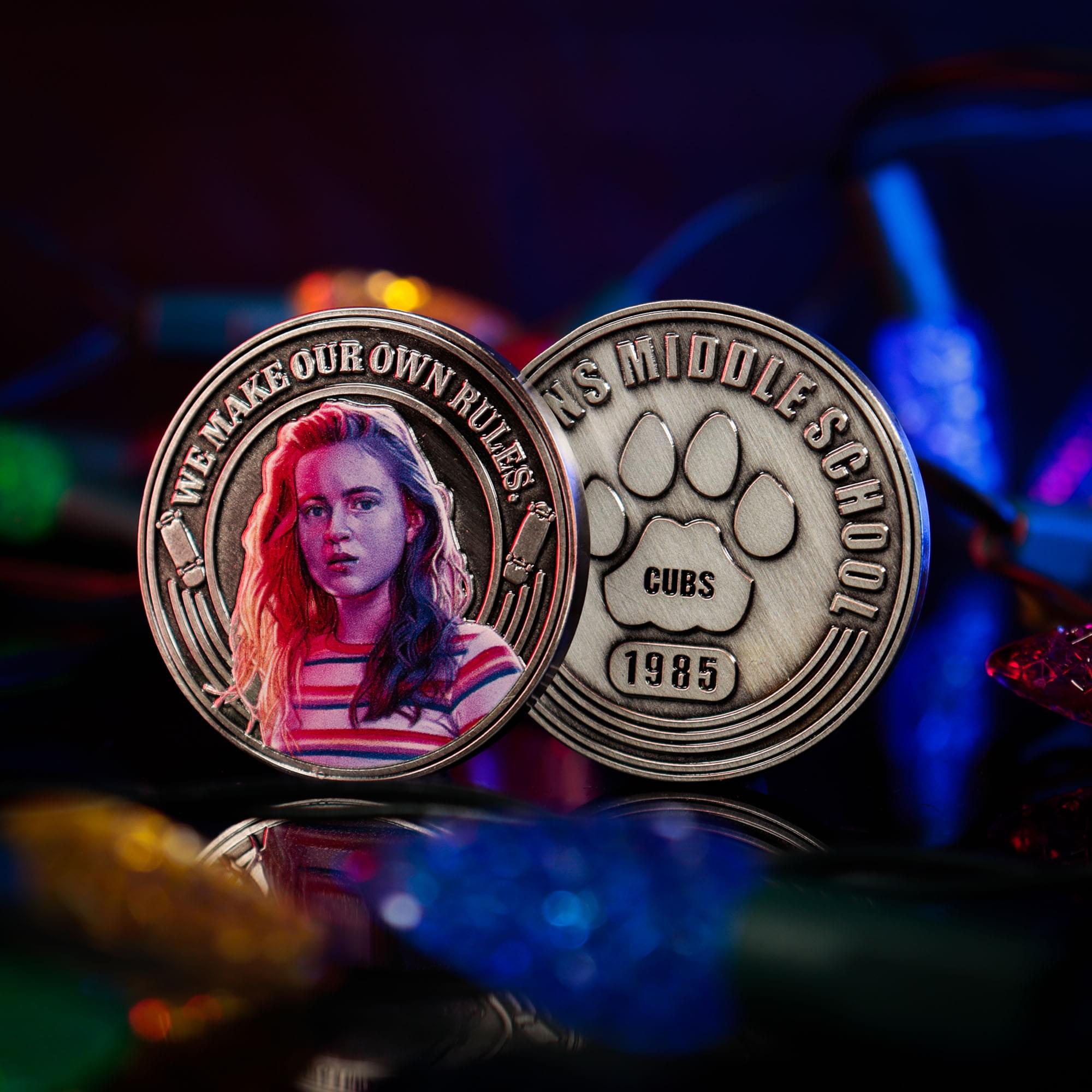 Stranger Things Hawkins Middle School Yearbook Coin Album Replica