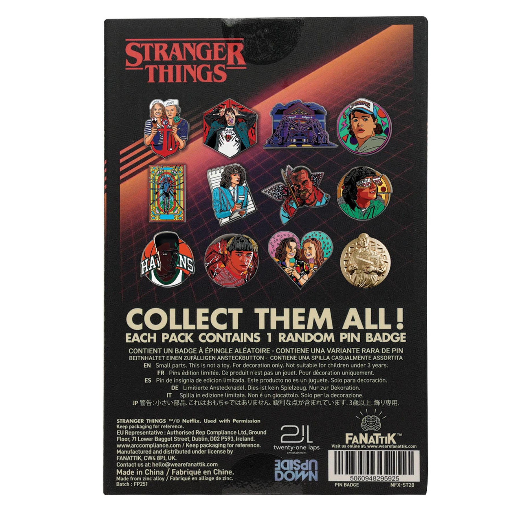 Stranger Things Mystery Enamel Pin | One Random