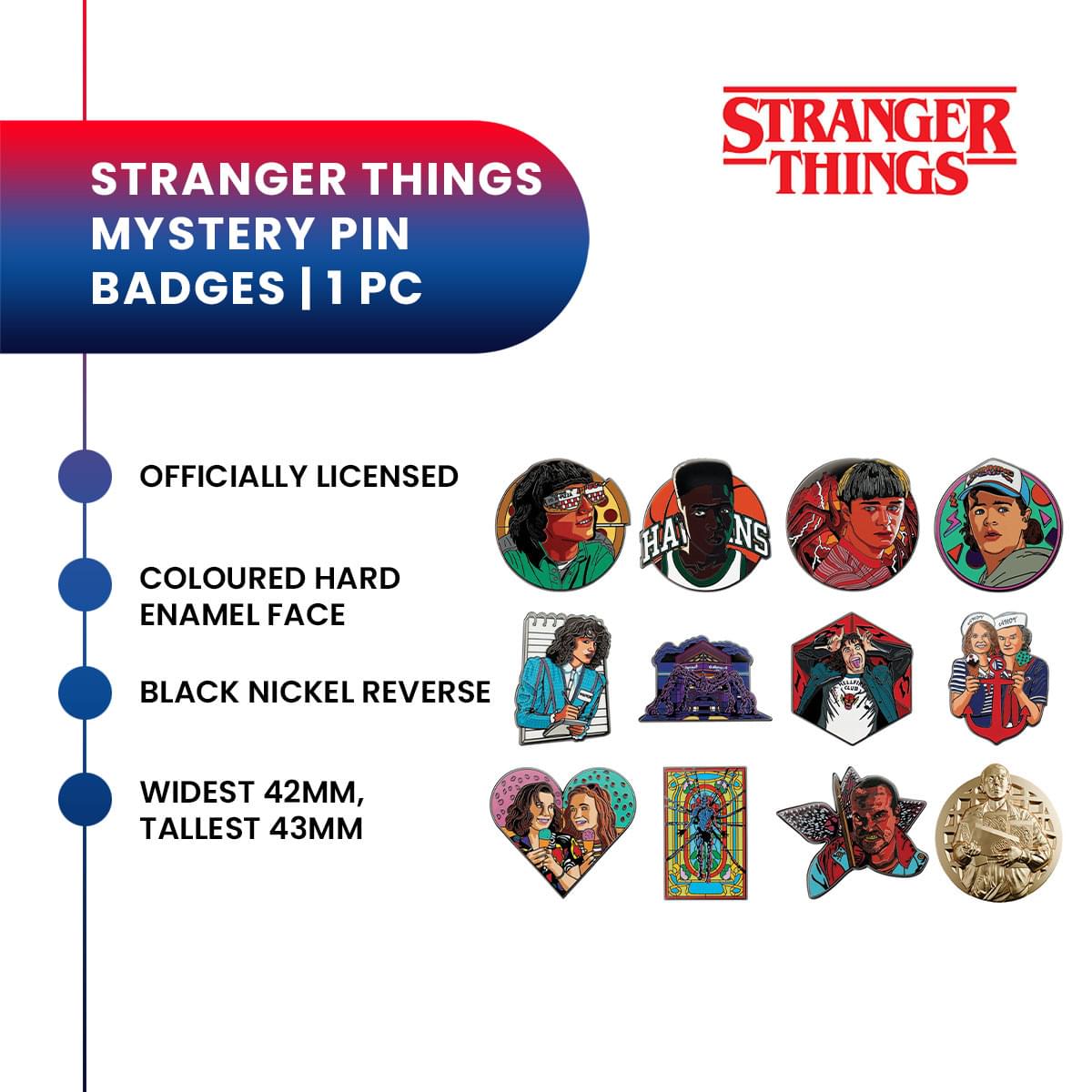 Stranger Things Mystery Enamel Pin | One Random