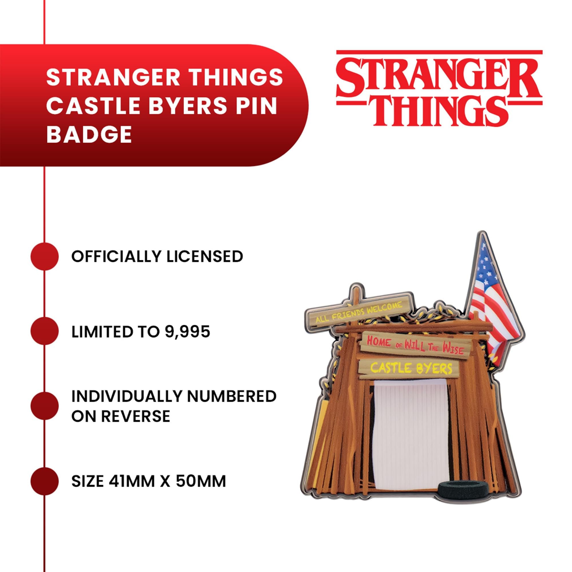 Stranger Things "Castle Byers" Limited Edition Enamel Pin