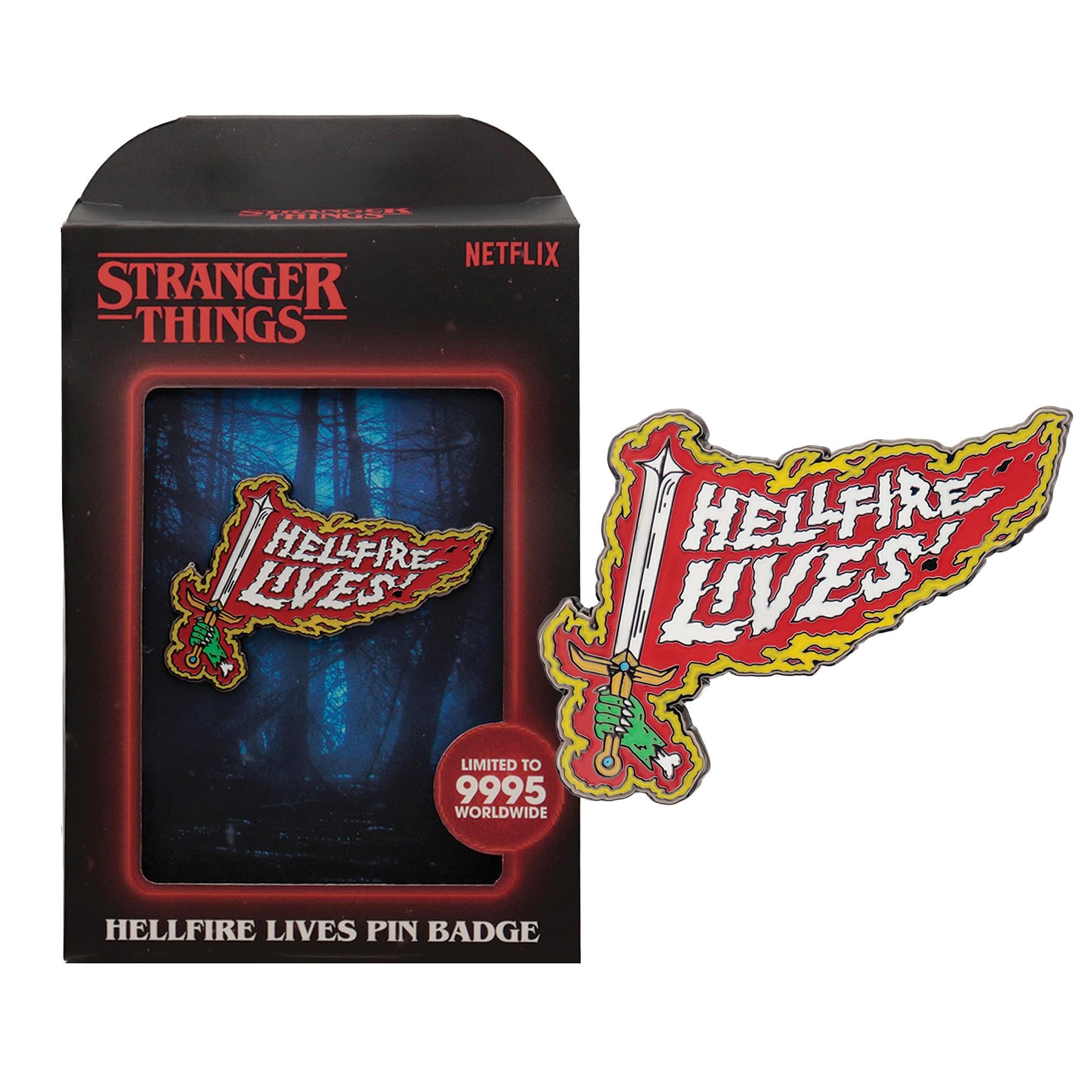 Stranger Things "Hellfire Lives" Limited Edition Enamel Pin
