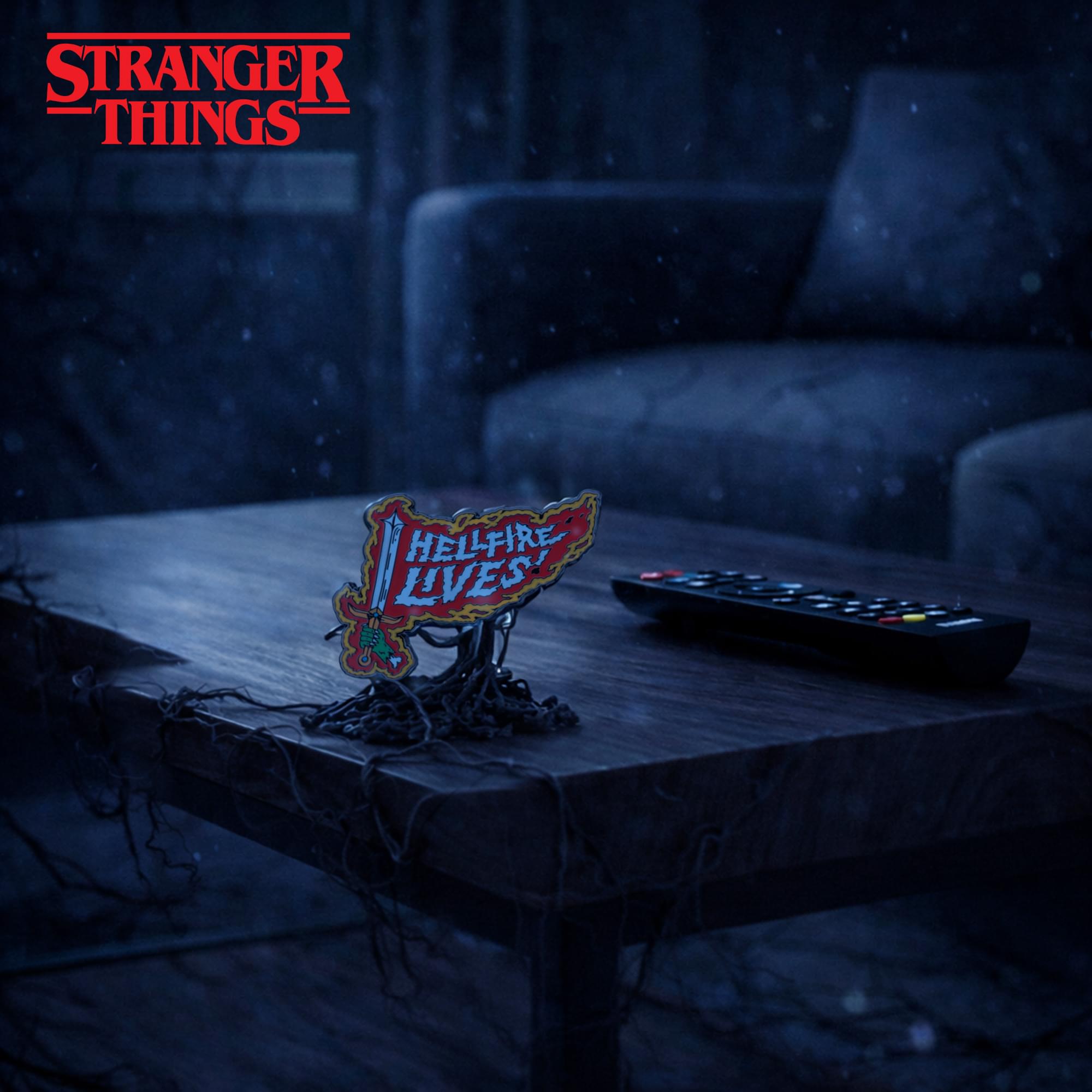 Stranger Things "Hellfire Lives" Limited Edition Enamel Pin