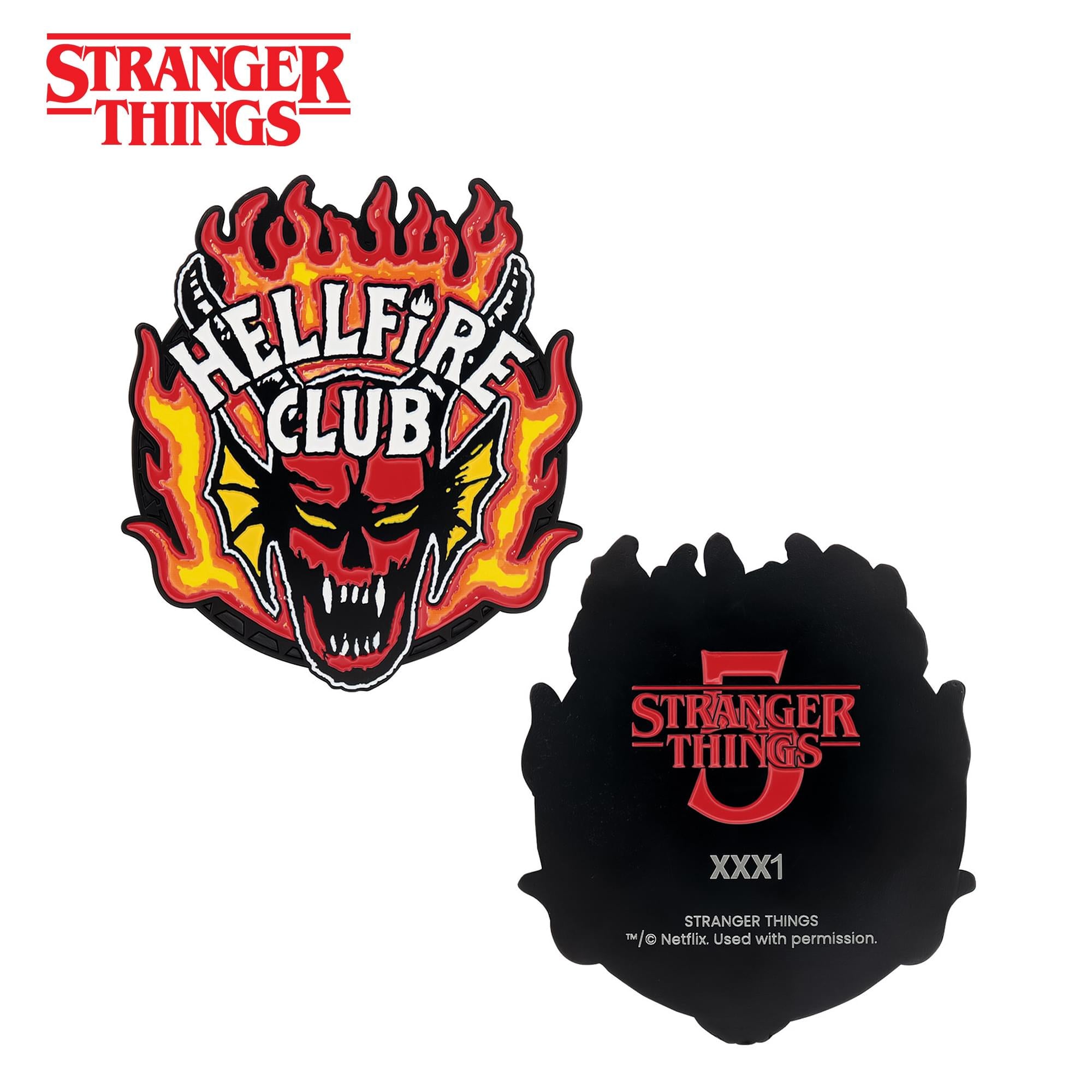 Stranger Things "Hellfire Club" Limited Edition Embossed Metal Medallion