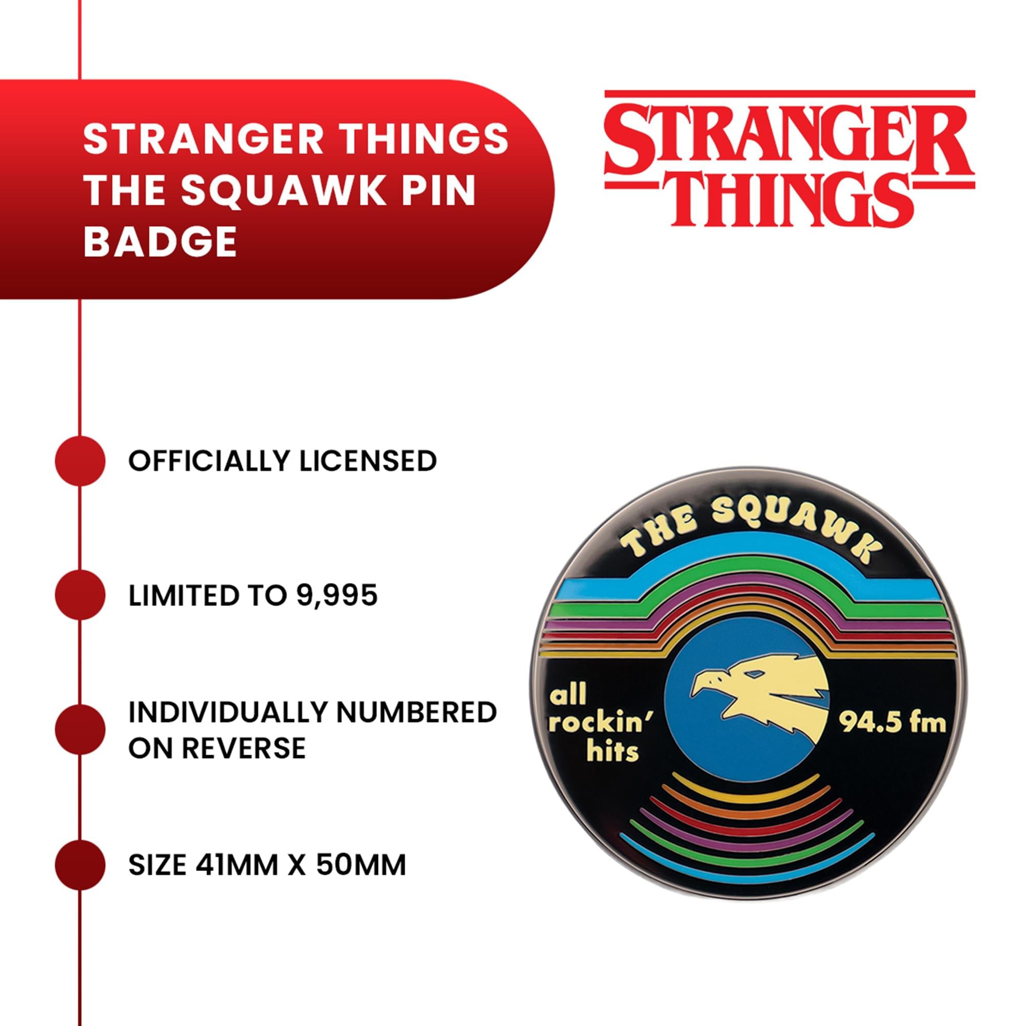 Stranger Things "The Squawk" Limited Edition Enamel Pin