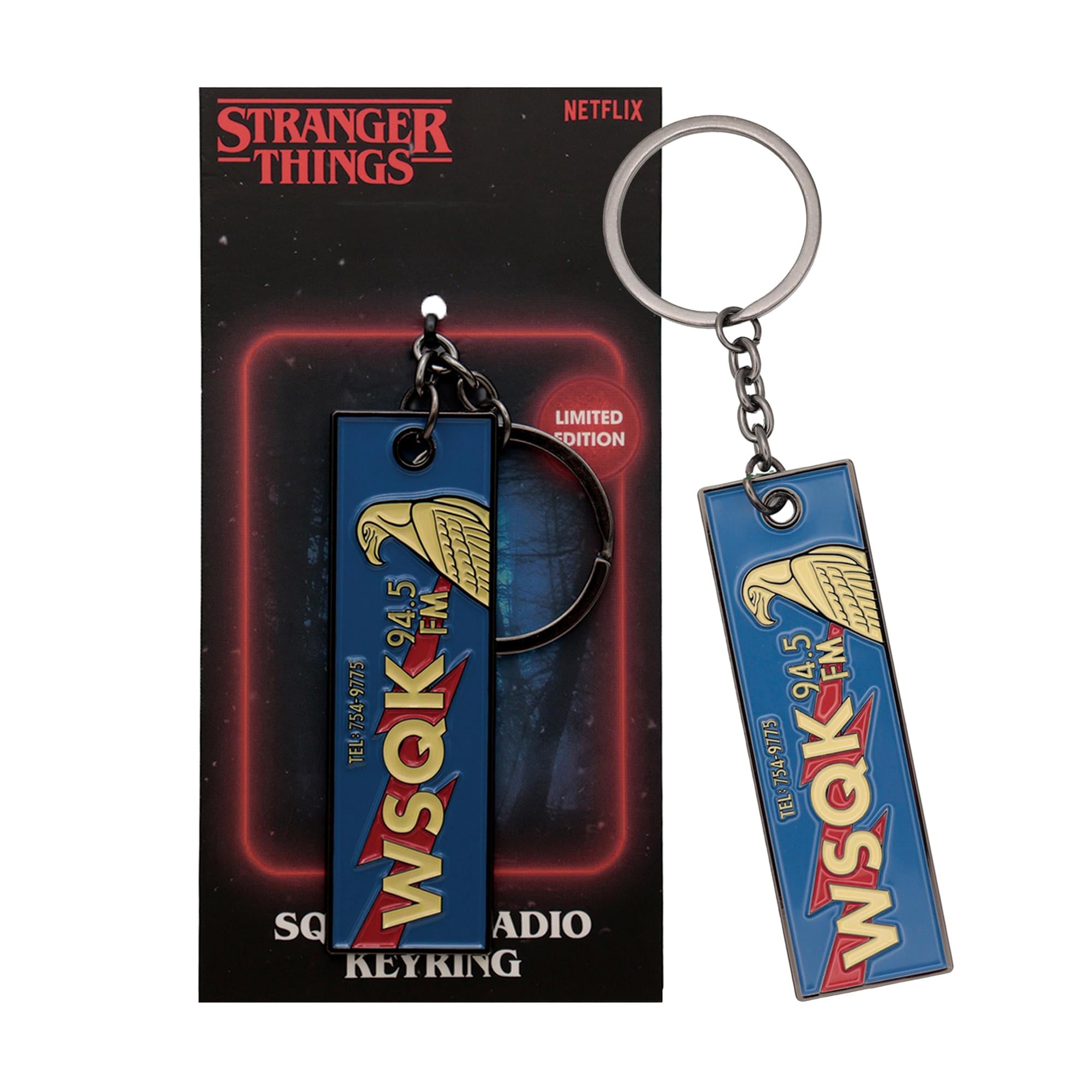 Stranger Things "The Squawk WSQK" Limited Edition Enamel Metal Keychain