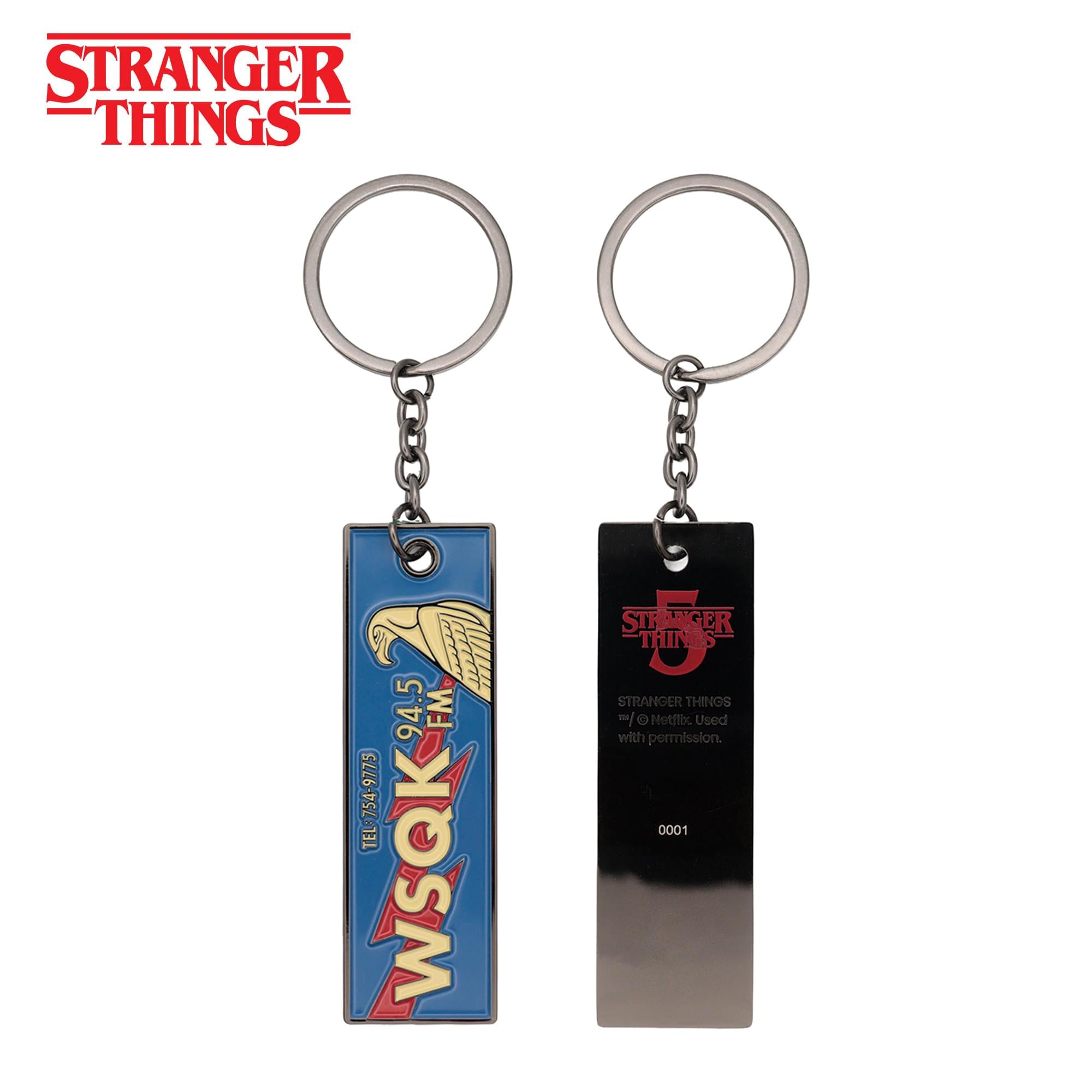 Stranger Things "The Squawk WSQK" Limited Edition Enamel Metal Keychain