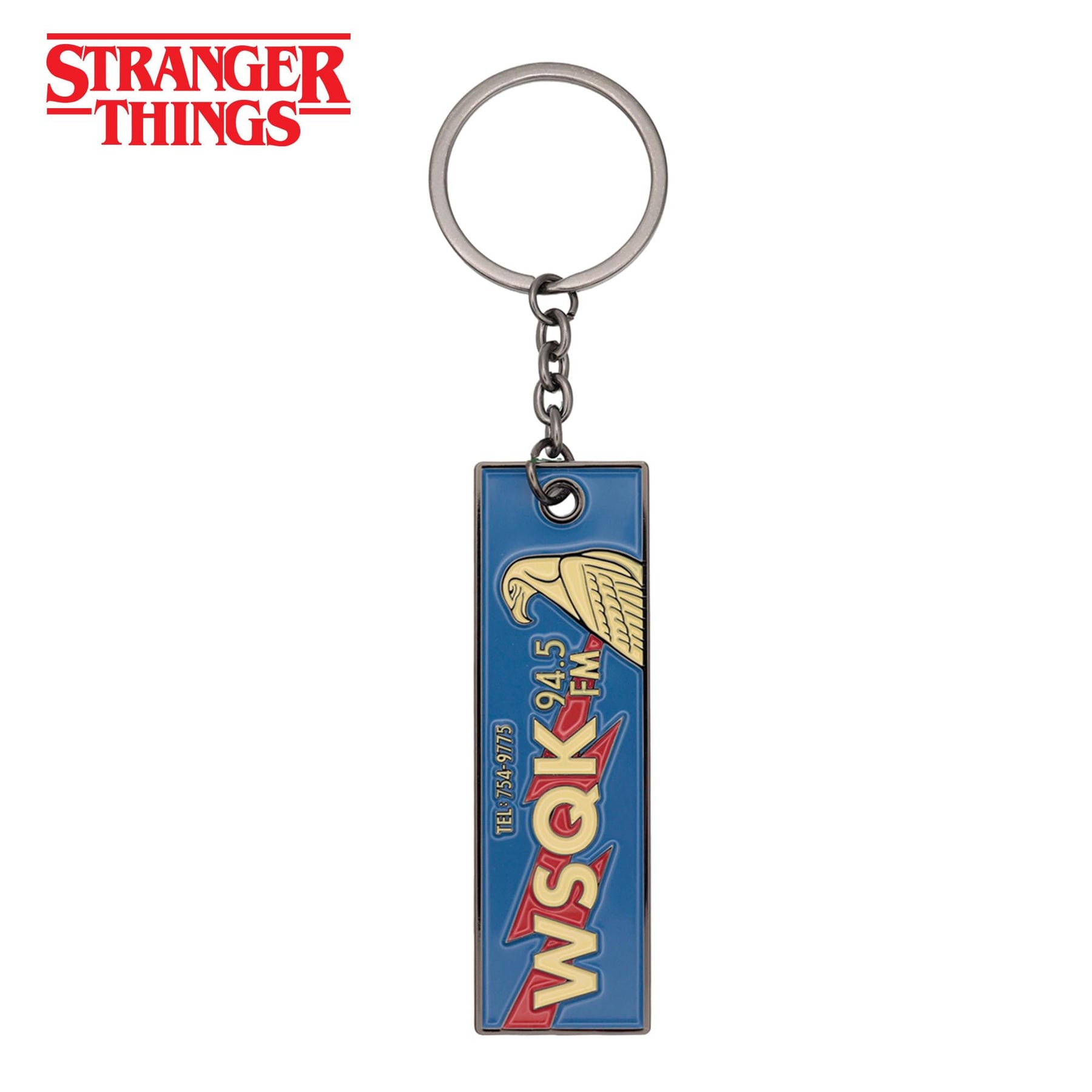 Stranger Things "The Squawk WSQK" Limited Edition Enamel Metal Keychain